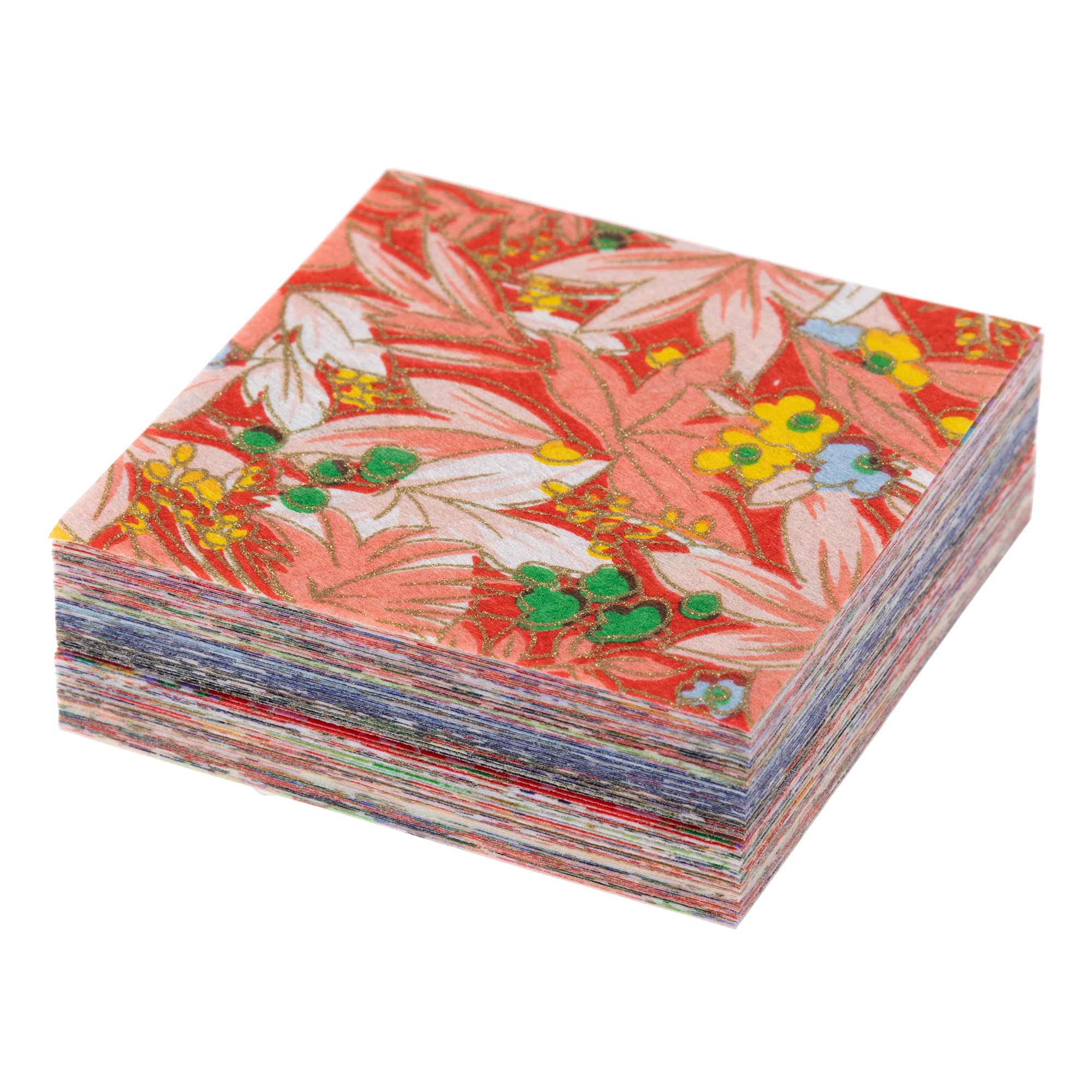 【Amazon.co.jp Exclusive】Washi Kawasumi Chiyogami Yuzen Washi 6.5×6.5cm 100 Patterns Each 1 Piece 100 Sheets (6.5cm) : Hobbies