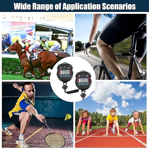 Miniatura 7 de Cronómetro impermeable Digital de mano multifunción profesional cronógrafo electrónico deportivo cronómetro (10)