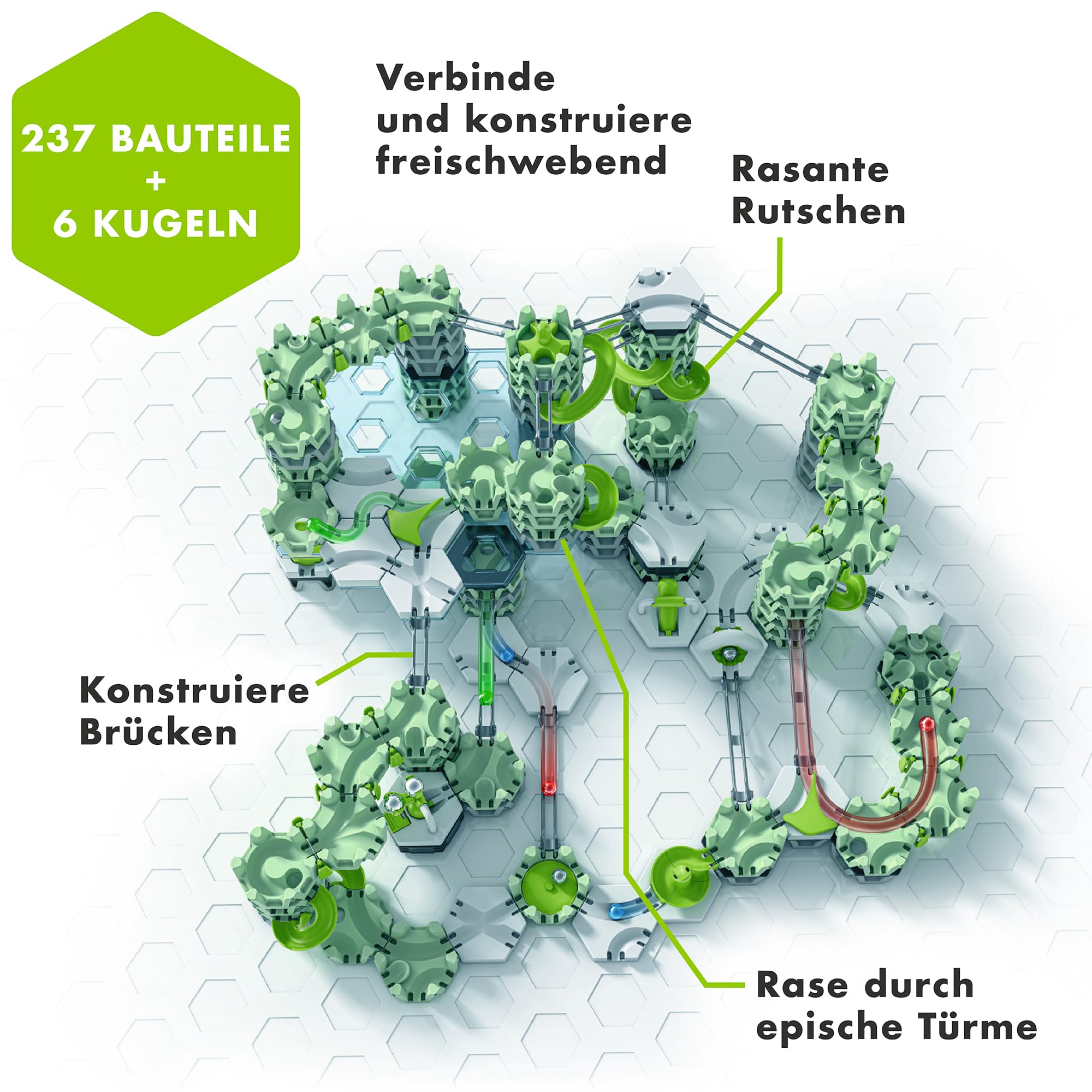 Ravensburger GraviTrax Action-Set XXL Skytrax, Innovatives Kugelbahnsystem Funktionen, Murmelbahn & Konstruktionsspielzeug ab 8 Jahren, kombinierbar mit Allen GraviTrax Produkten
