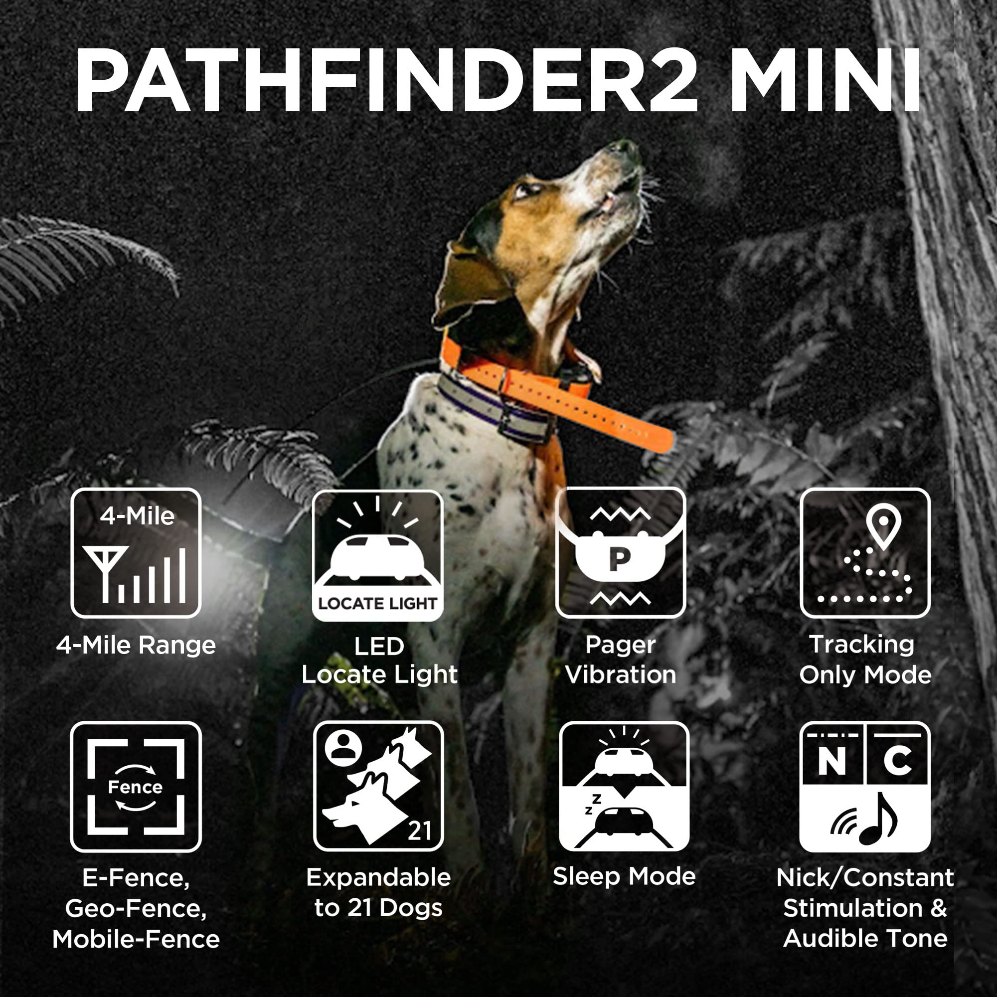 Dogtra PATHFINDER 2 MINI Additional Receiver Dog GPS Tracker e Collar Black LED Light No monthly fees Free App Waterproof Smartwatch control Satellite Real Time tracking long range Smartphone required - image 3