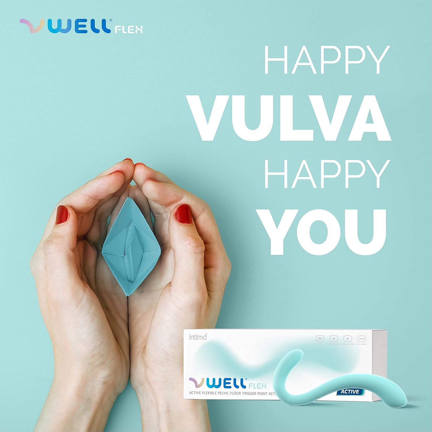 VWELL Flex Pelvic Floor Muscle Trigger Point Activator with Dual Active & Flexible Shaft Relaxer Tool Knot Scar Tissue Tender Point Myofascial Release Tightness Spasm Pain Relief for Women : Health & Household