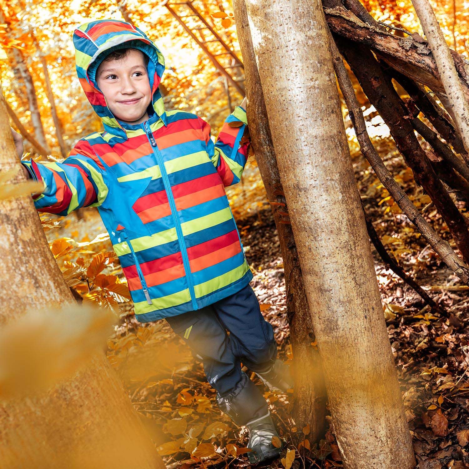 JAKO-O Winterjacke Skijacke Baby Kleinkinder getreift