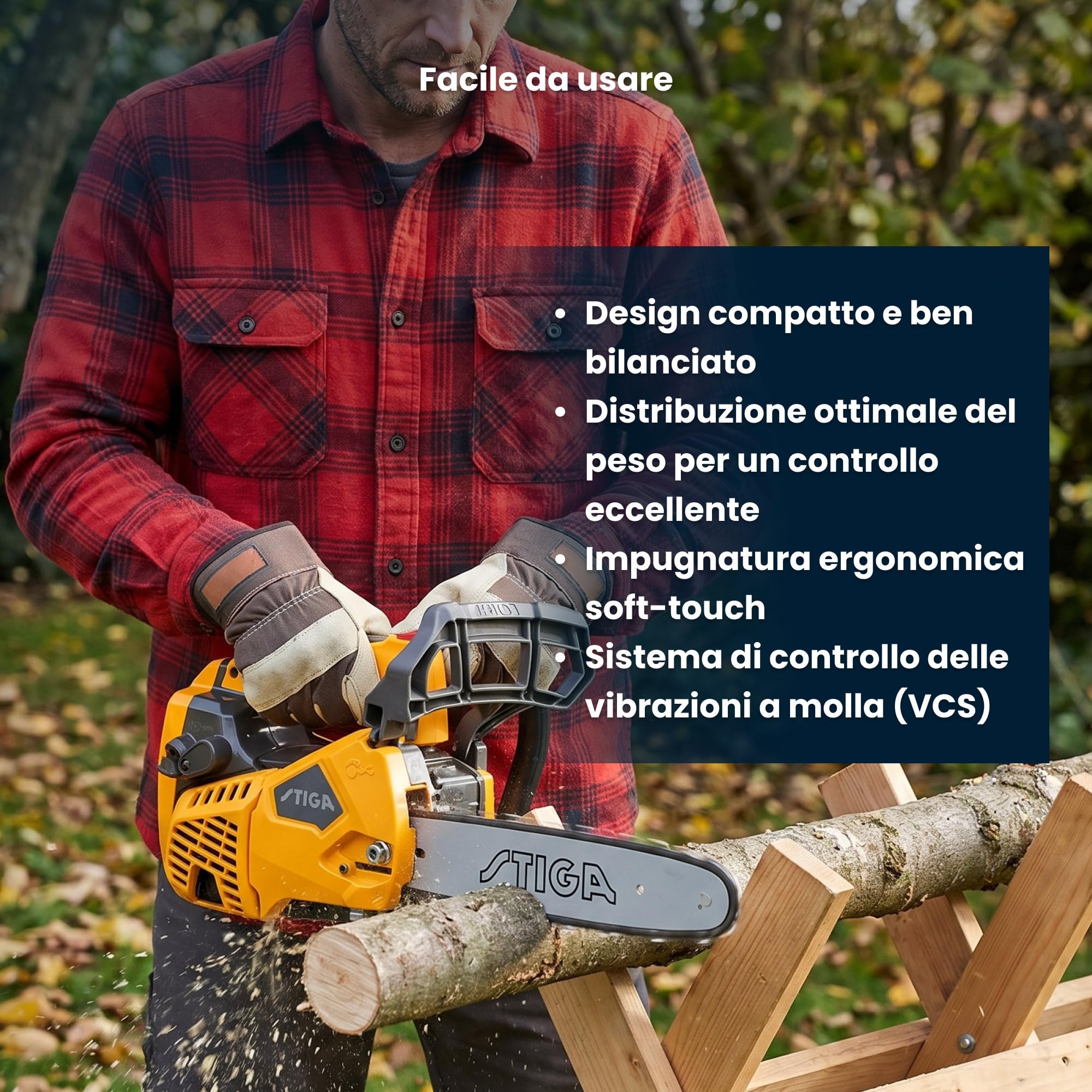 STIGA PR 730 10" Motosega A Benzina, 26.9 cc (0.7 kW), Barra 25 cm – Impugnatura Superiore, Sistema Antivibrazioni – Potatura/Arboricoltura