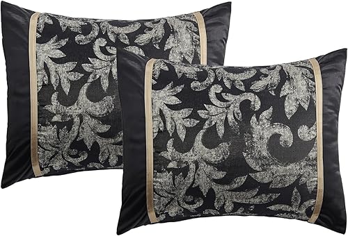 Miniatura 8 de SahSahCasa Juego de edredón Queen de 7 piezas, juego de ropa de cama de lujo sedoso reversible y esponjoso, juego de cama Queen suave, cama en una