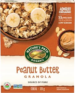 Nature's Path Granola biologique au beurre d'arachide, 325 g (Paquet de 1), Non-OGM