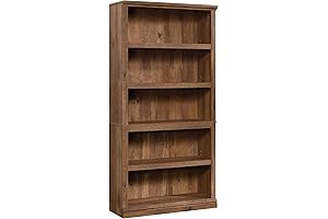 Vintage Bookshelf: Sauder Miscellaneous Storage 5-Shelf Bookcase, Vintage Oak Finish
