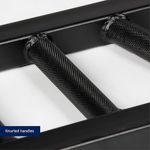 Miniatura 5 de Titan Fitness Accesorio de máquina de cable de agarre múltiple, accesorio desplegable LAT, empuñaduras moleteadas de 1.181 in, colocación de mango