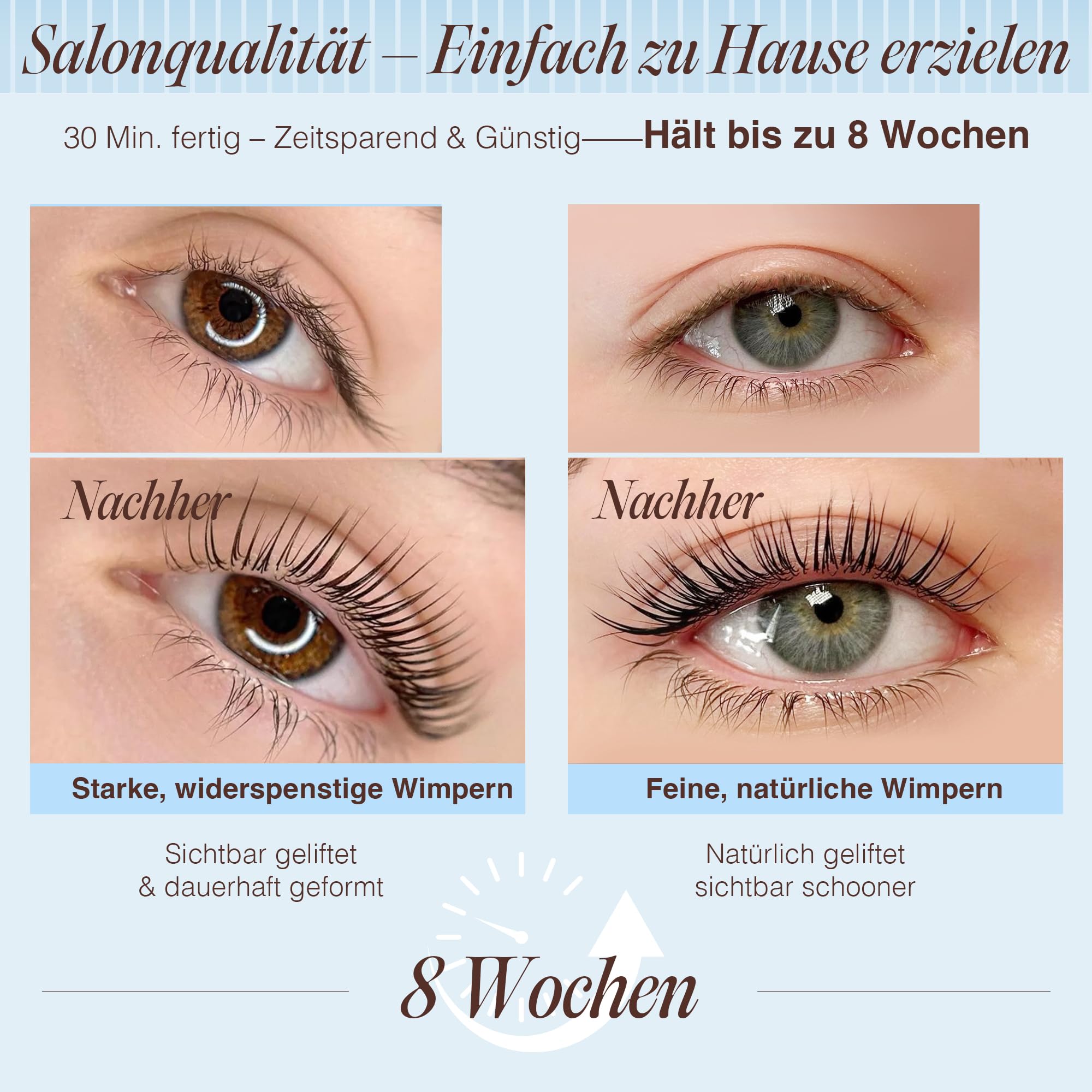 LASHVIEW Wimpernlifting Set, 2026 Aktualisiertes Lash Lifting Set,Wimpernverlängerung Kit Professionell Natürliche & Dickere, Geeignet Für den Salon- und Heimgebrauch
