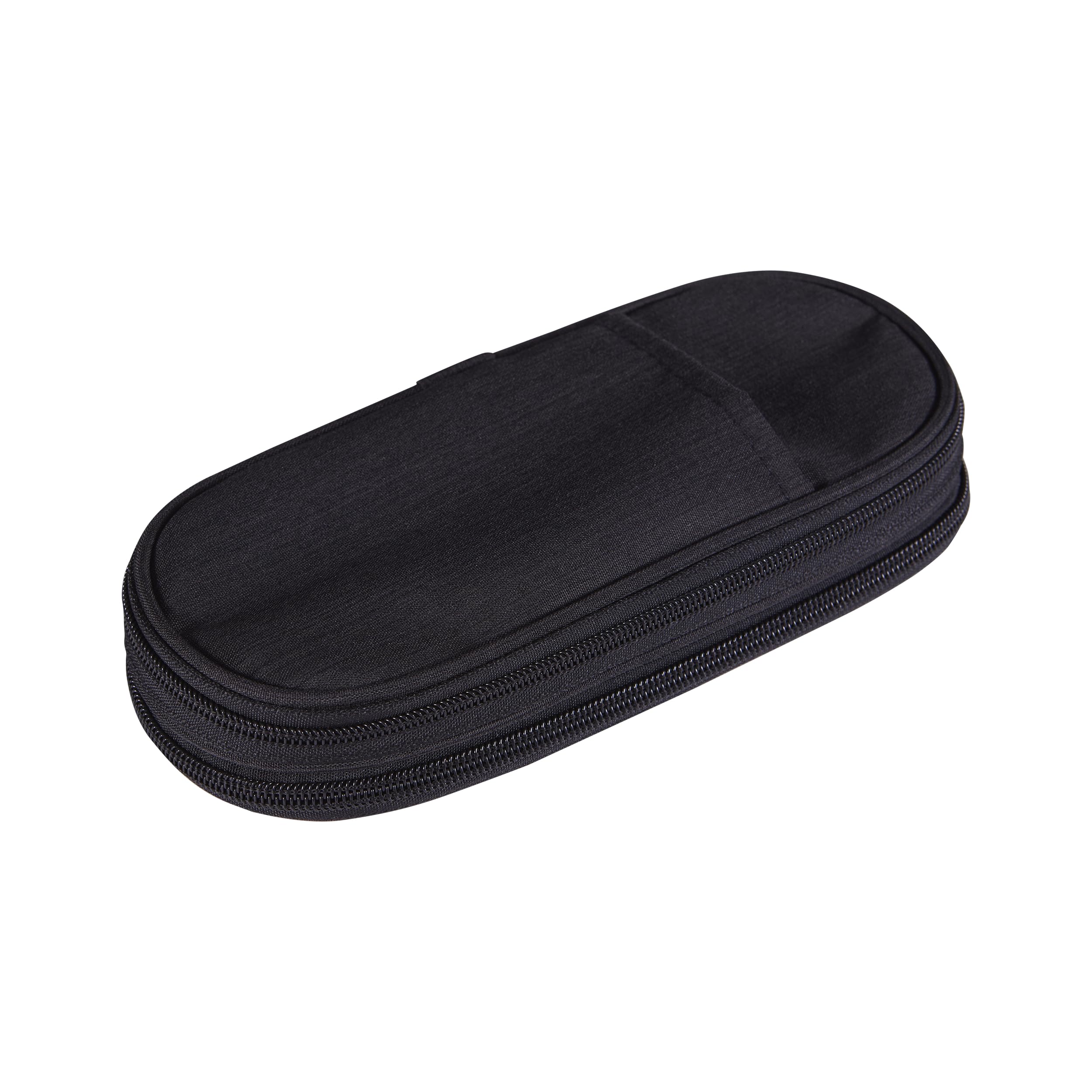 Idena 11351 - Pencil case with Zipper, ca. 9 x 23 x 7.5 cm, Black, Expandable by Zip