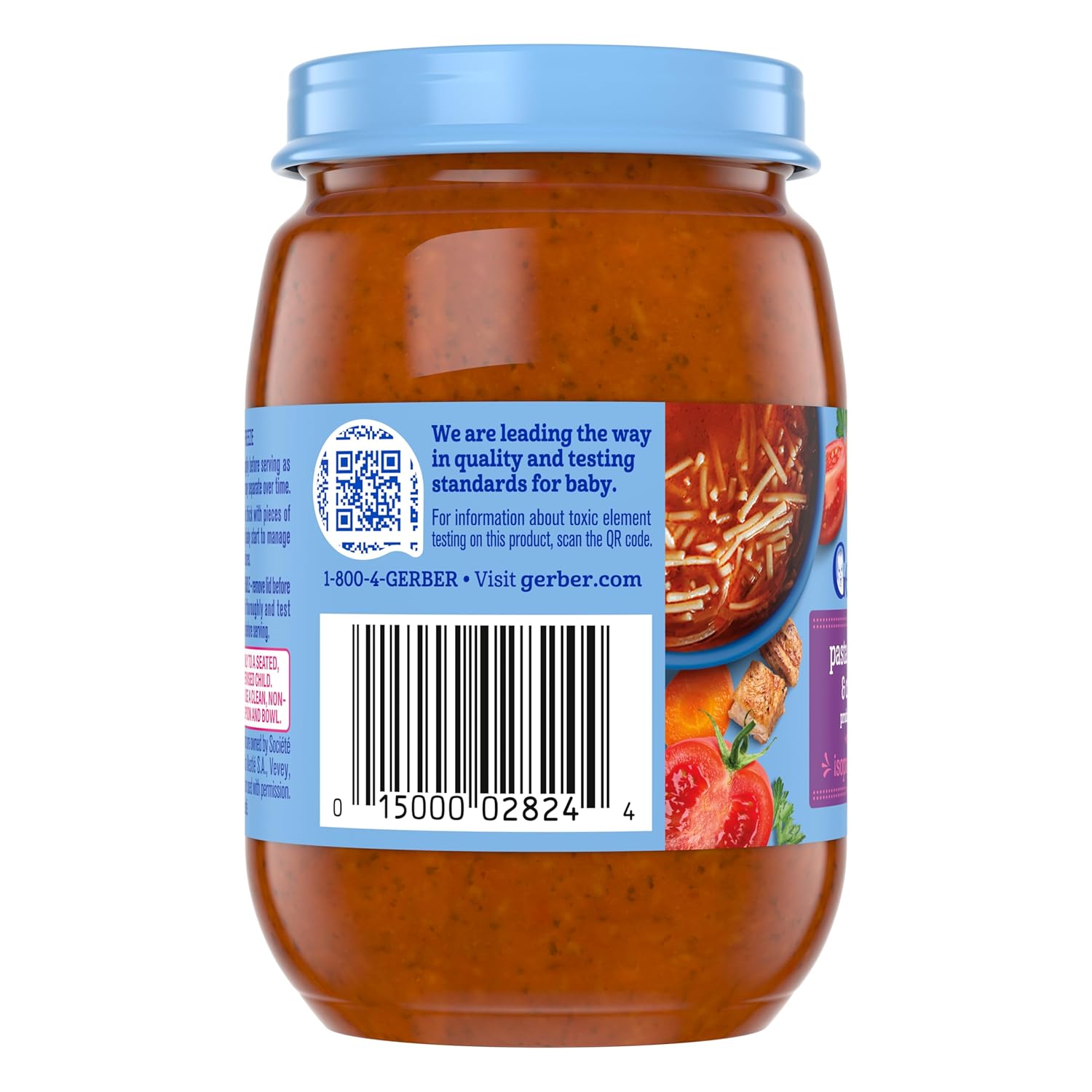 GERBER Puree Pasta, Tomatoes, and Vegetables taste like Sopas de Fideos 12x6oz