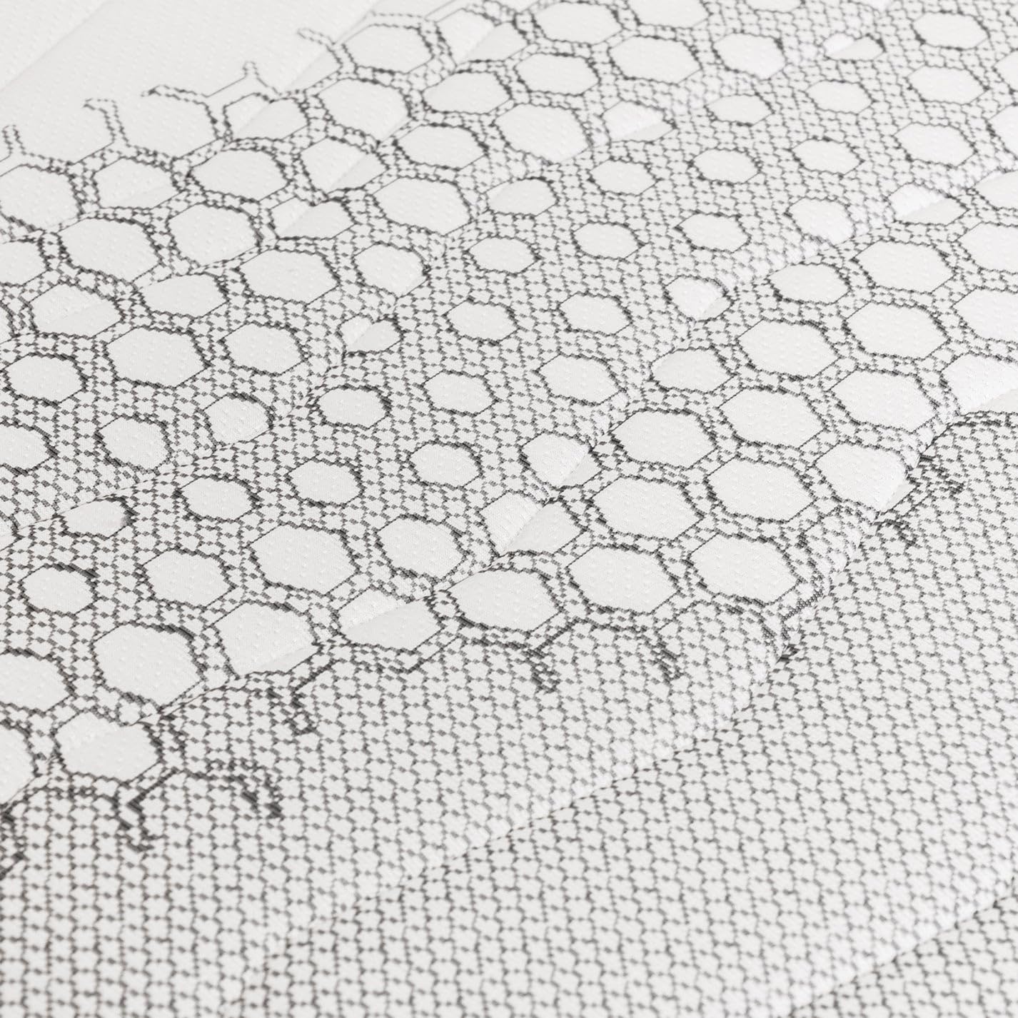 Colchón de matrimonio de 170 x 200 cm, espuma viscoelástica + muelles embolsados, altura 25 cm – Dispositivo médico ortopédico, semirrígido, revestimiento Carbon – Box System perimetral, 100%