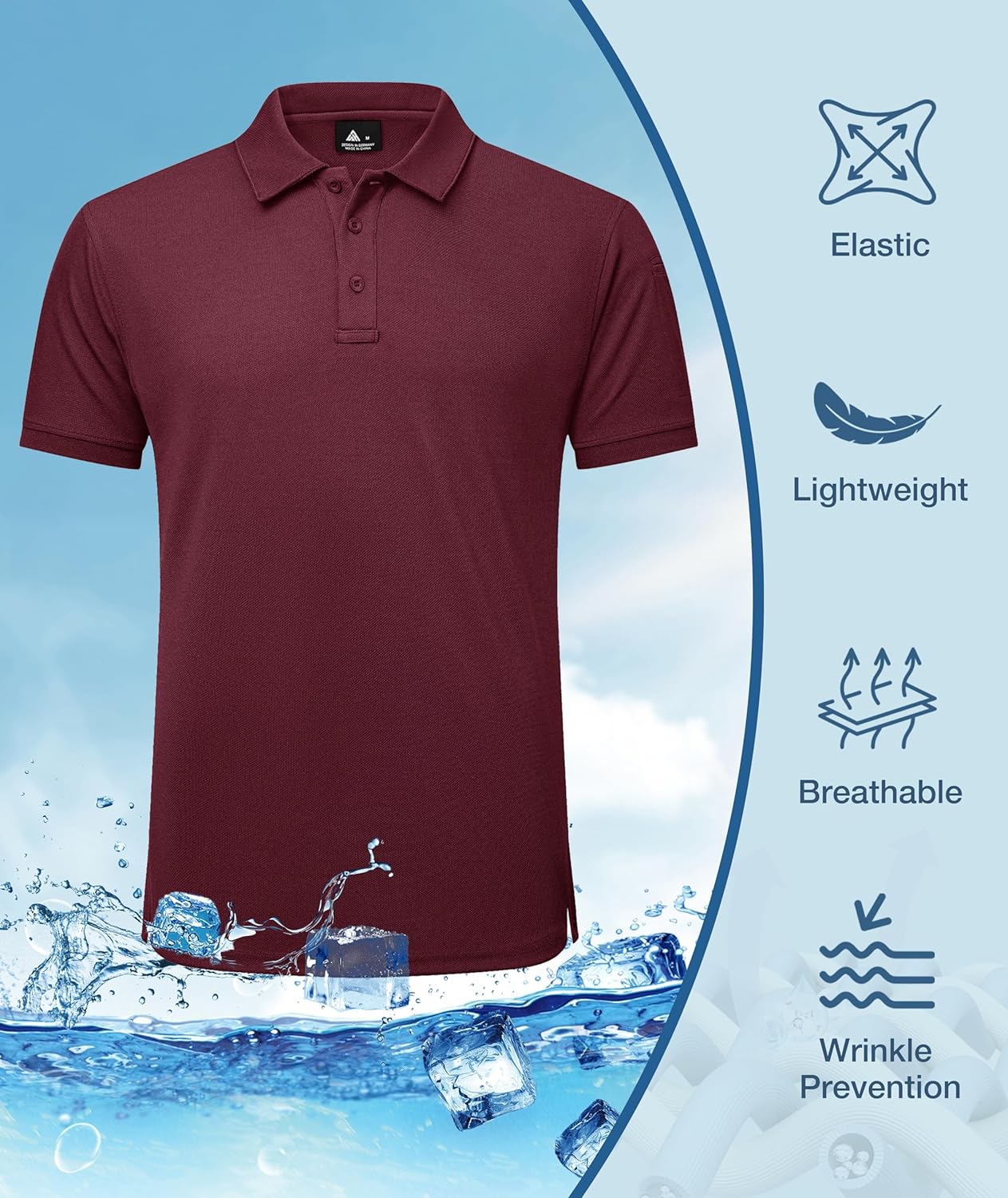 ZITY 5 Pack Tactical Polo Shirts for Men Golf Shirt Short Sleeve Athletic Performance Moisture Wicking Work Outdoor Tshirts - Image 4