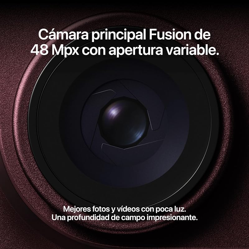 Detalle de la cámara principal Fusion de 48 Mpx del iPhone 18 Pro Max