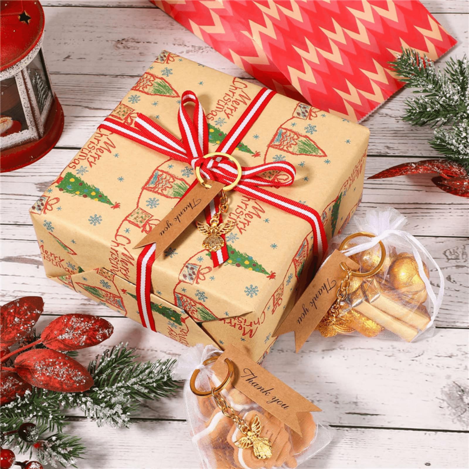 30 portachiavi a forma di angelo custode, regalo di nozze, regalo per ospiti, con etichette vuote e sacchetti in organza, per regali per feste, decorazioni per baby shower, oro