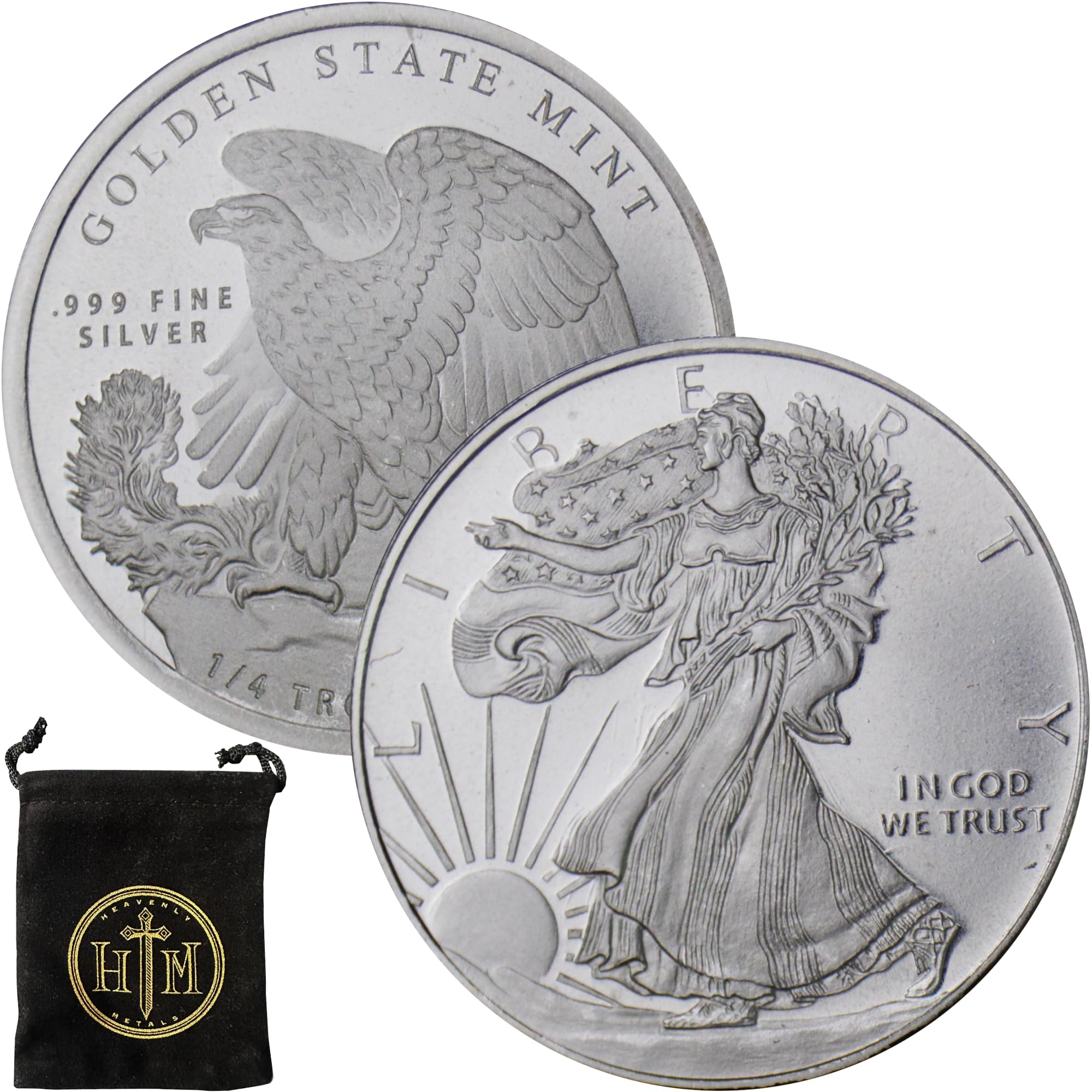 Polish Eagle Pendant Sterling Silver Eagle Coin Bezel 41mm