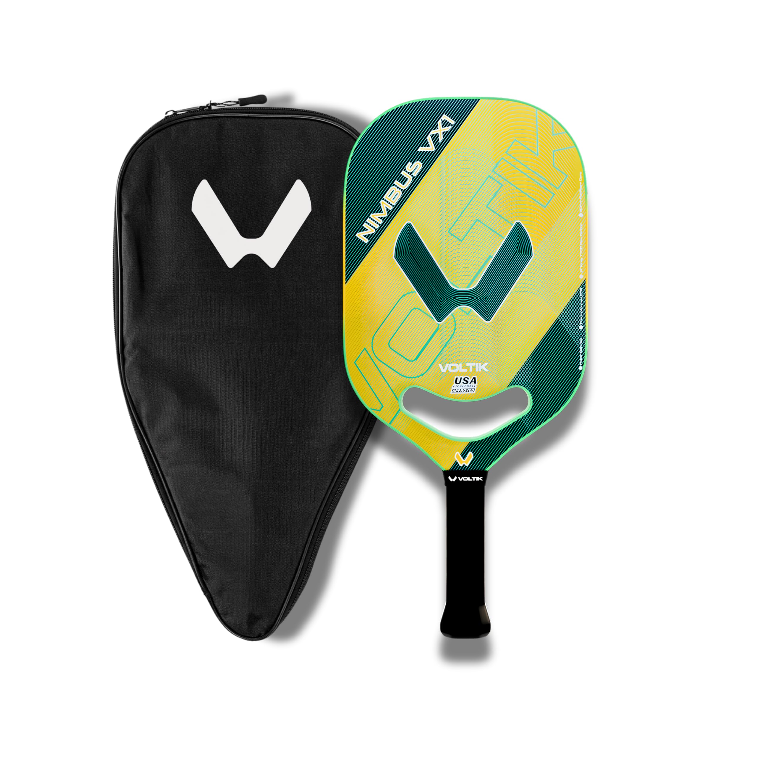 VOLTIK Nimbus VX1 Pickleball Paddle – Ultra-Thick 20mm Core for Max Stability & Vibration Control – Aerodynamic Open Throat – T700 Carbon Fiber Surface for Extra Spin– USA Pickleball Approved-image-24