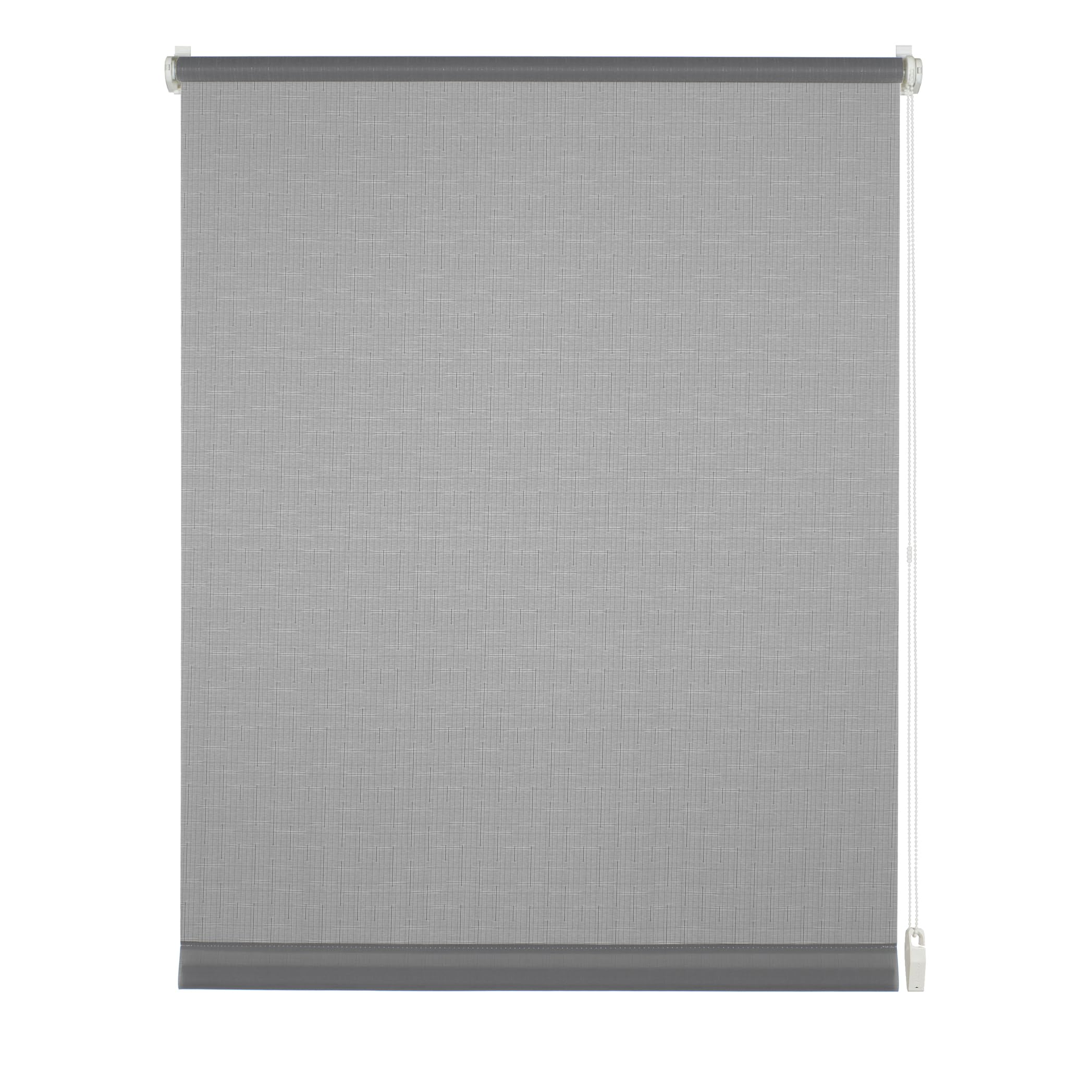 GARDINIA Rollo ohne Bohren, Zum Kleben oder Klemmen, Blickdicht, Sichtschutz, Blendschutz, Inkl. Montage-Teile, EASYFIX, Hellgrau, 100 x 150 cm (BxH)