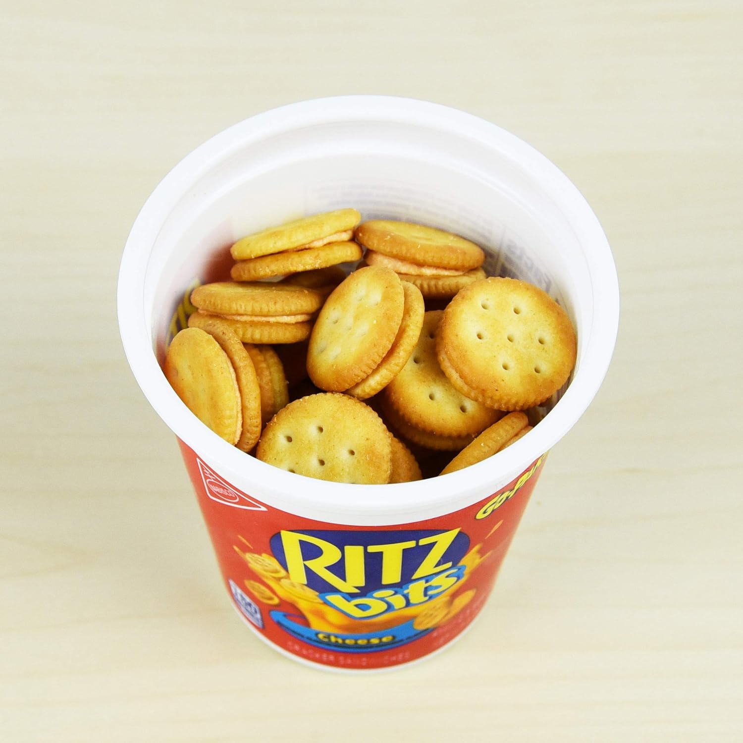 Ritz Bits Go Pack Sandwich Crackers, 3 Ounce Cup (Pack of 12)
