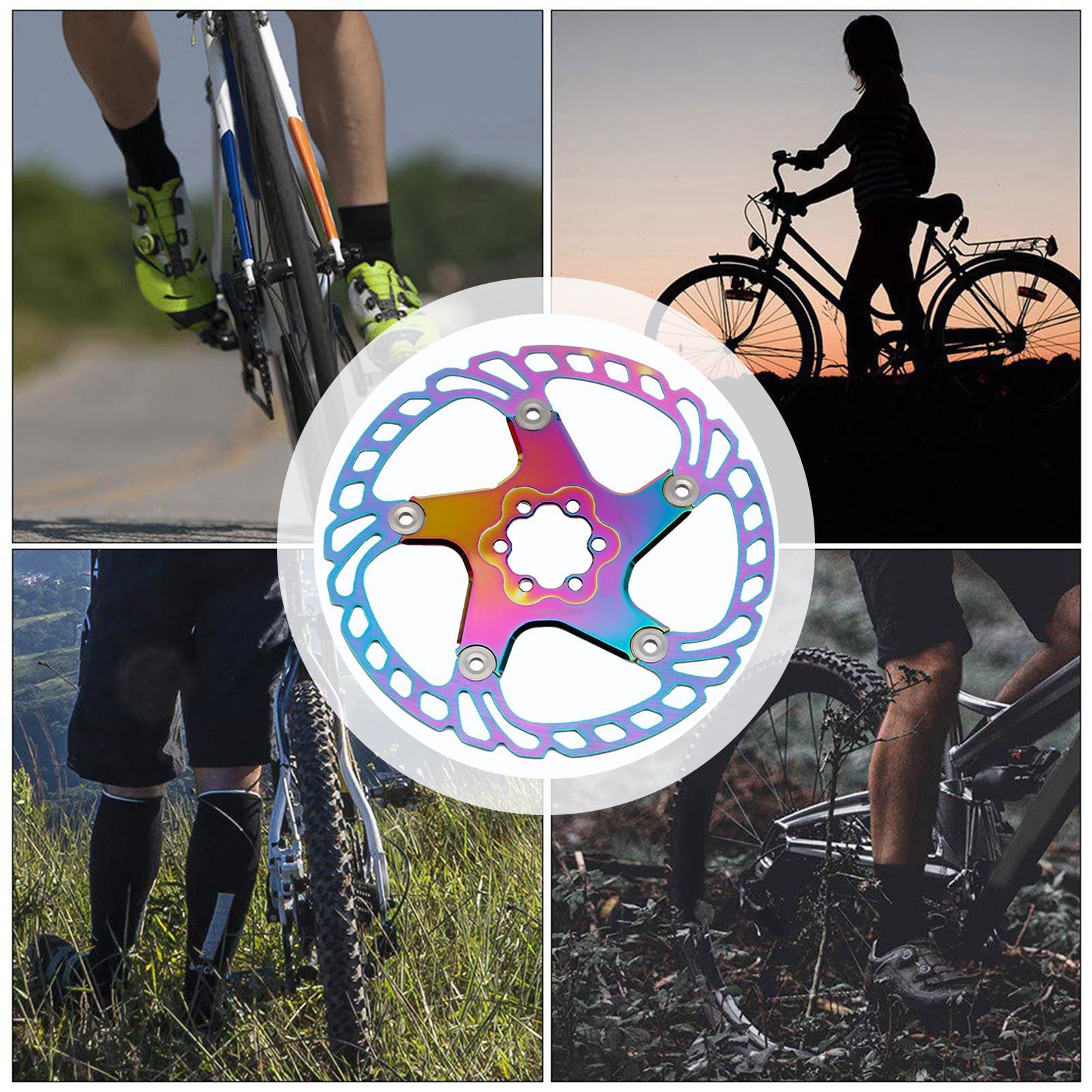 Dischi Freno Bici Modifica Colorata Per Bici | Componenti Frenante Per Biciclette Per Officina Garage Riparazione e Manutenzione Casa Routine