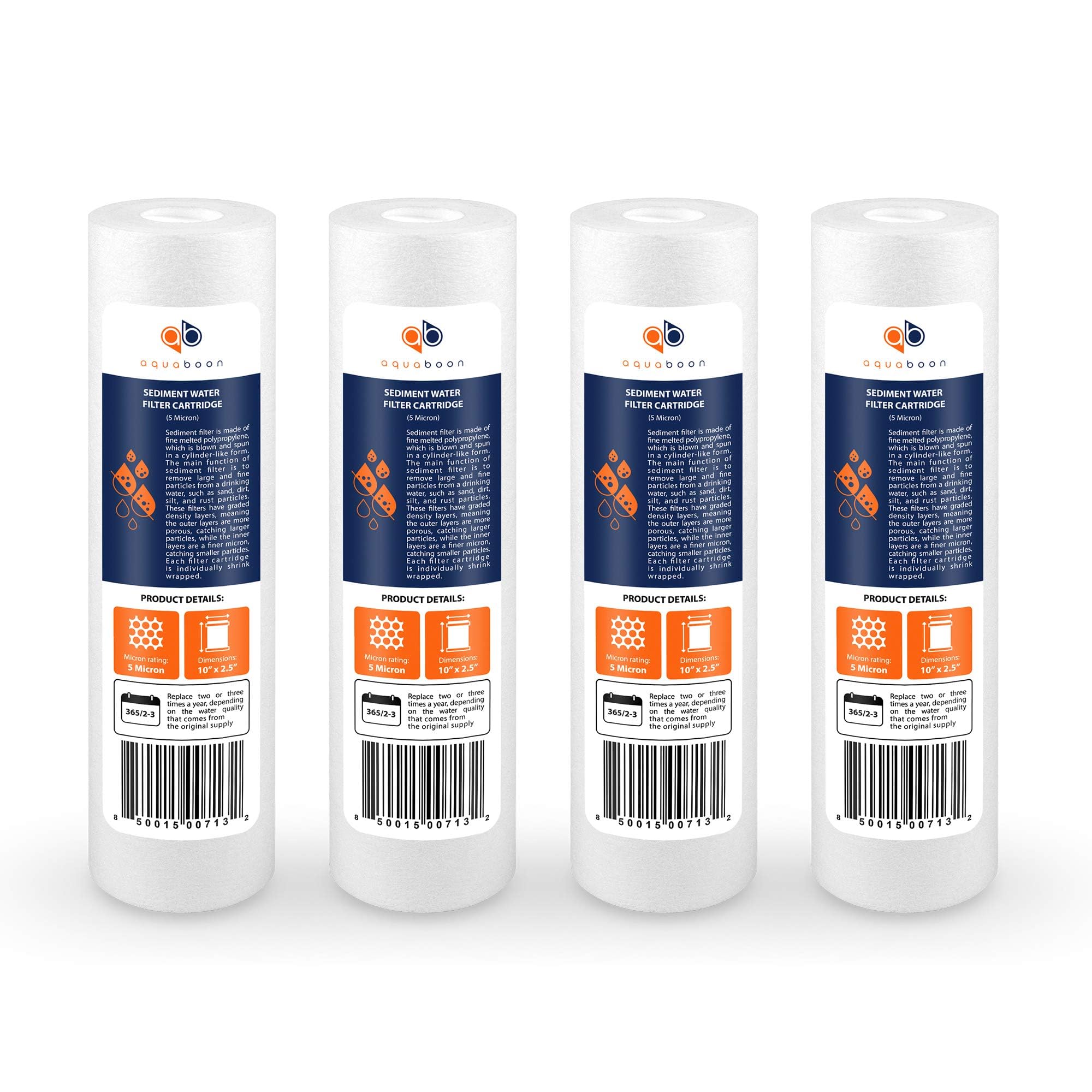 10 "sedimentos filtro de agua para cualquier estándar ro unidad por aquaboon, 5 Micron