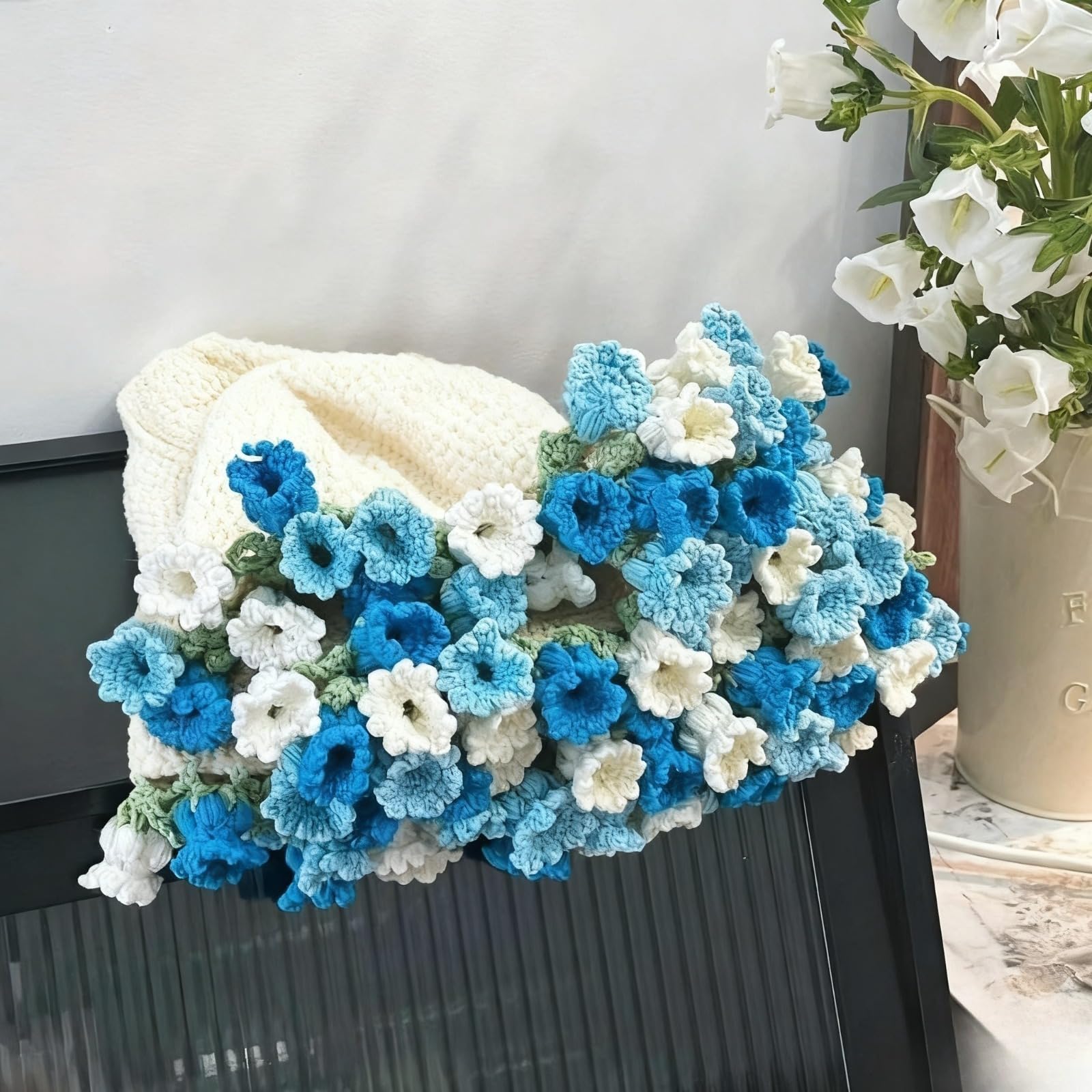 レインボーうさぎ様　すずらんのブーケブランケット 約cm 81veHSjAZoL.jpg