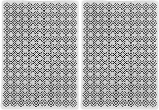 Embossing Template Set, 2 Pieces, Plastic Embossing Folders for Paper Crafts and Card Making, 7x5 Inch