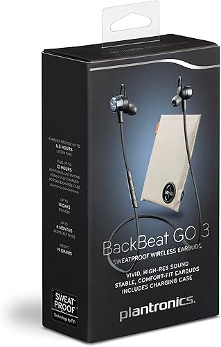 Miniatura 7 de Plantronics BackBeat GO 3 - Auriculares inalámbricos con funda de carga