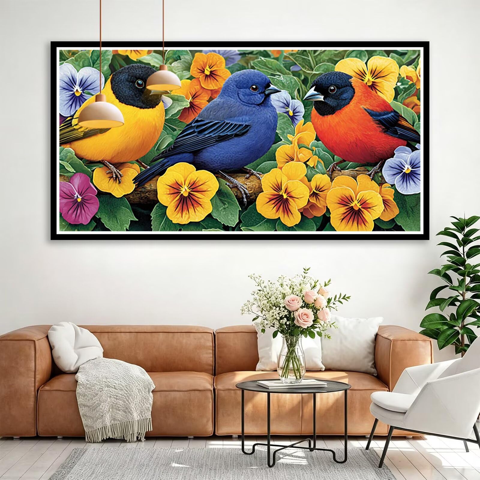 Diamond Painting Blume Diamant Painting Bilder Erwachsene 160x80 cm Q0-7