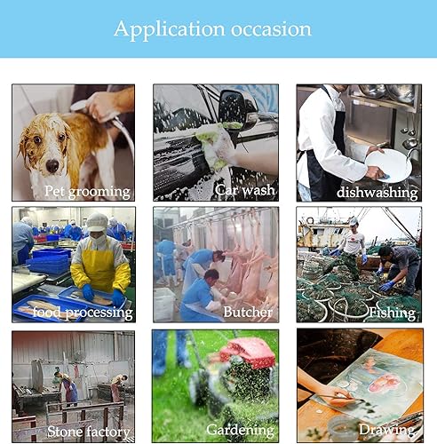 Miniatura 6 de Nanxson Rubber Waterproof Apron Oil Resistance Protective Work Apron for Cleaning Factory Butcher Dog Grooming CF3056