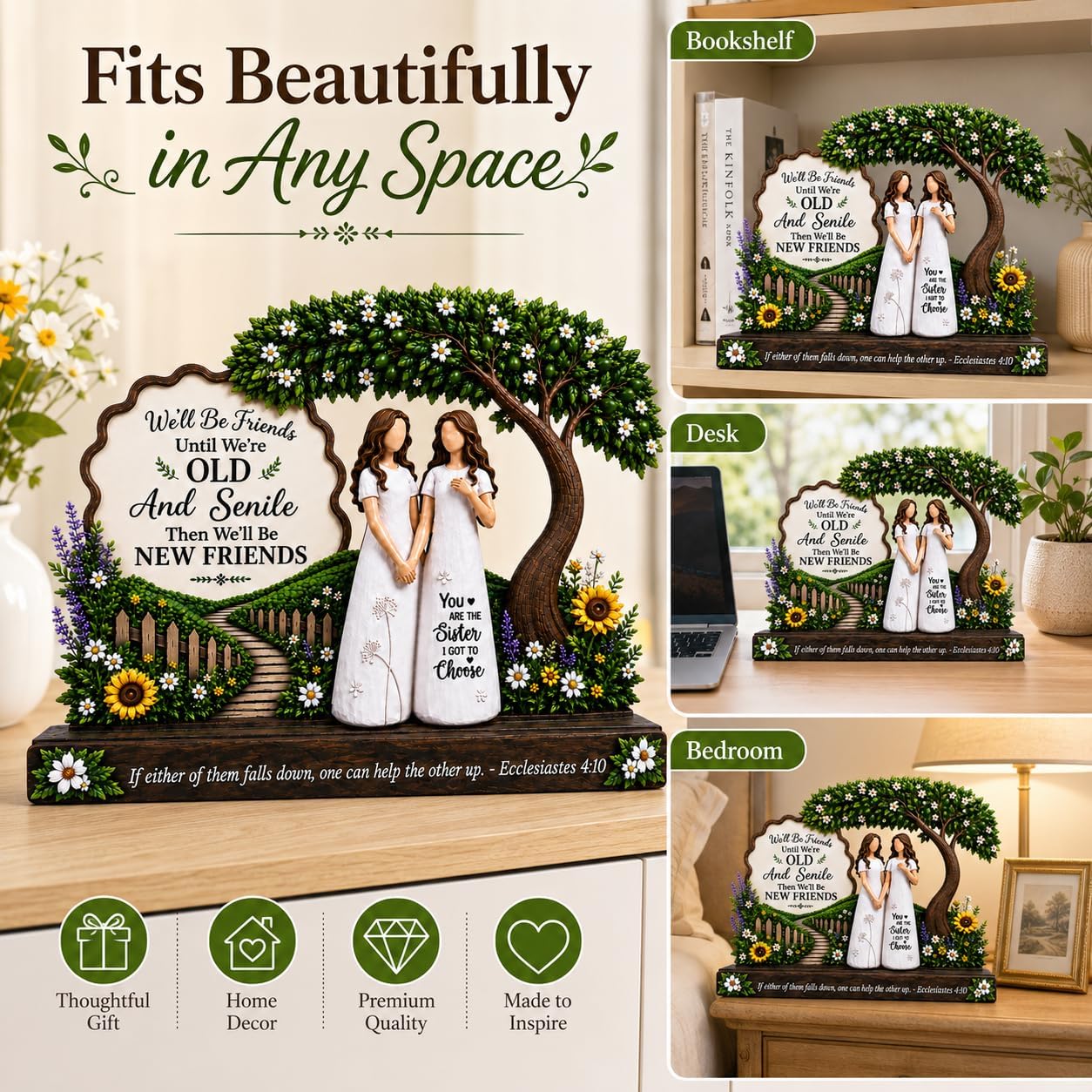 Friendship Gifts for Women, Friendship Keepsake Plaque