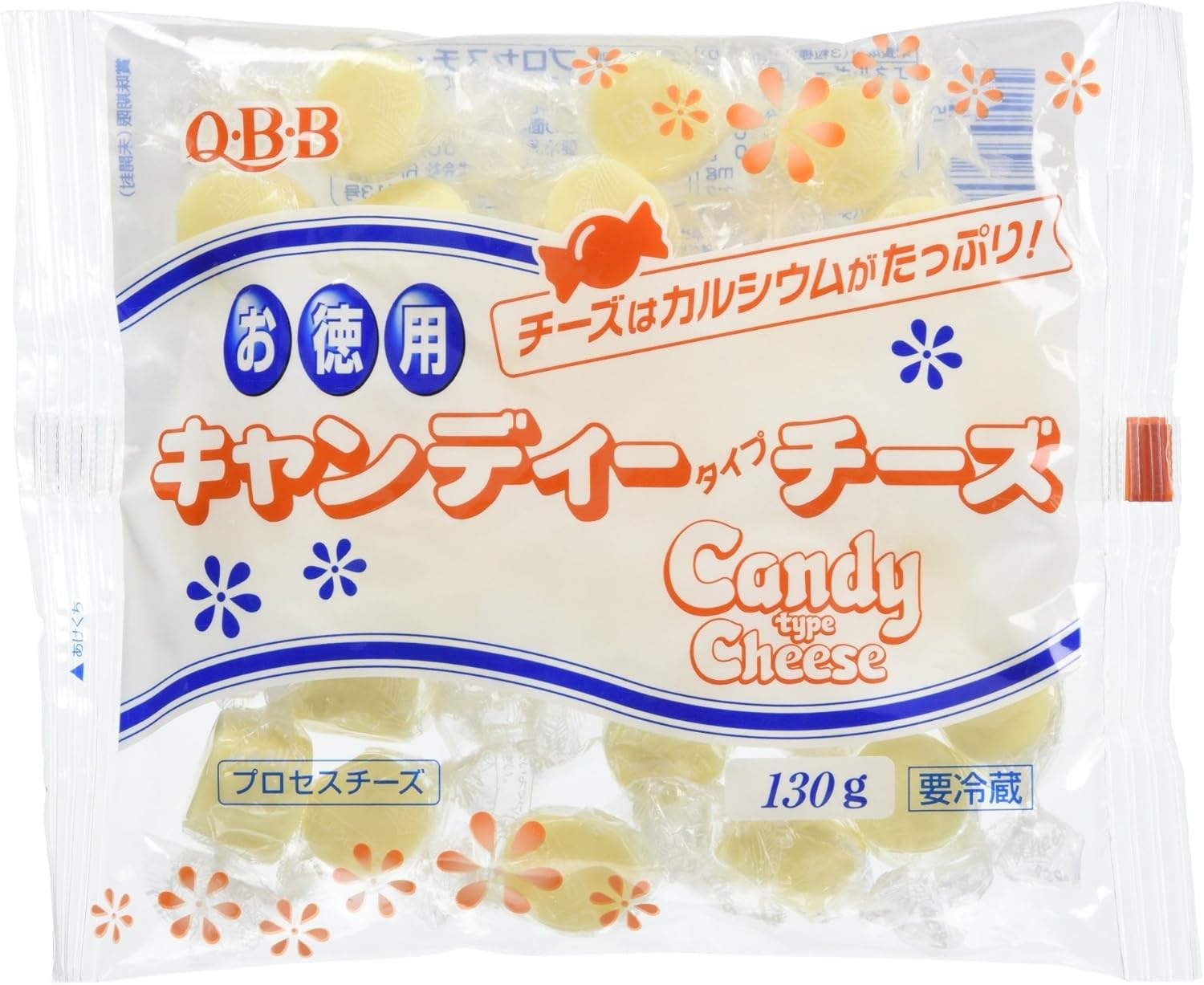 Amazon Co Jp Qbb 徳用キャンディチーズ130g 食品 飲料 お酒