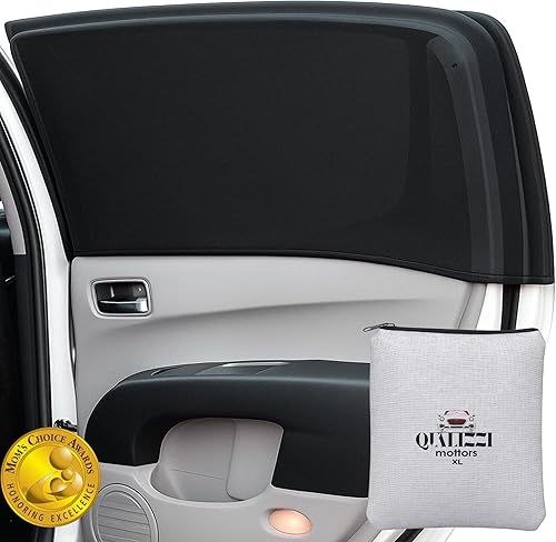 Parasol de automóvil para bebés, hecho de malla elástica de 40 x 28pulgadas que se adapta como un calcetín, sin fugas de sol en la ventana del