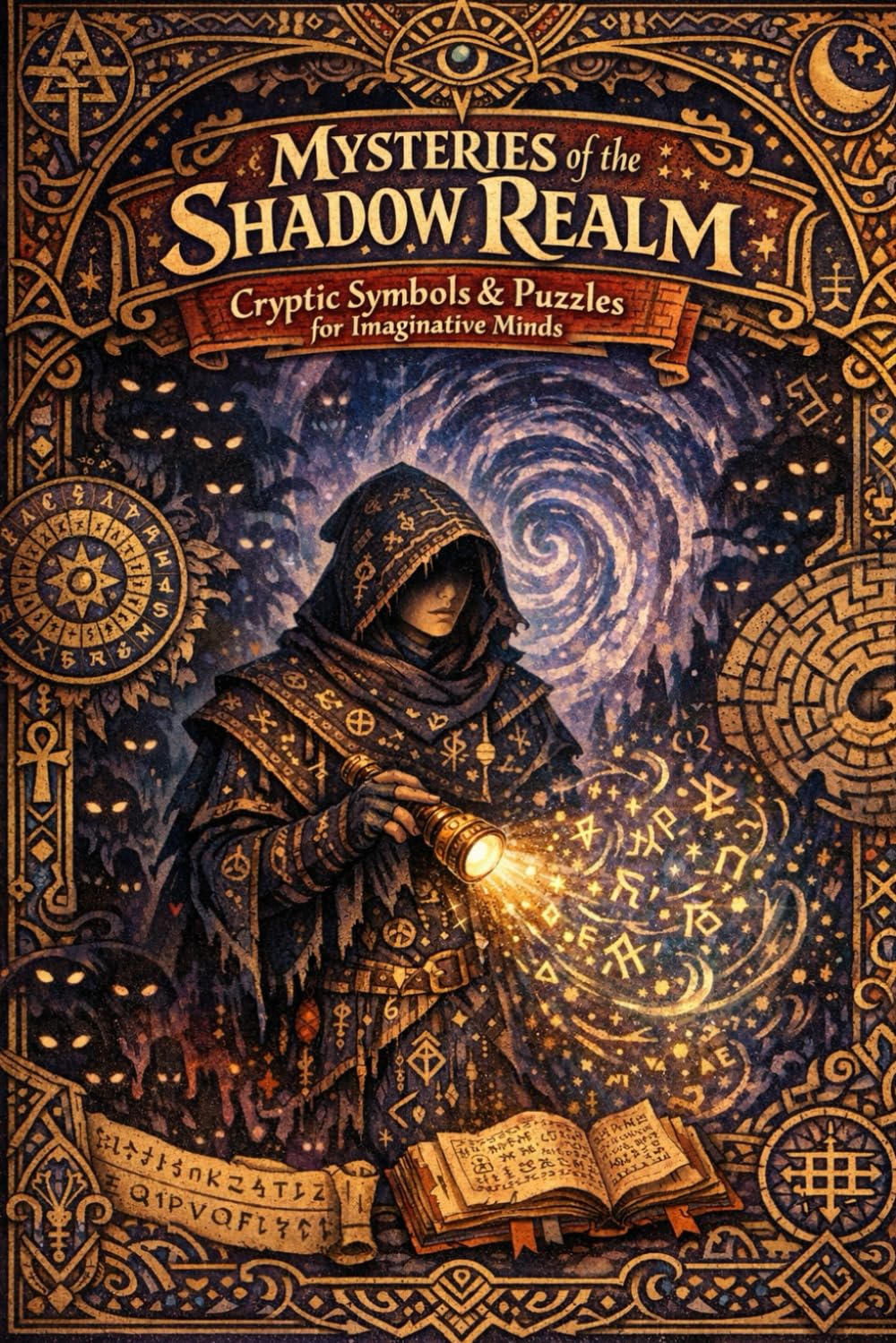 Mysteries of the Shadow Realm: Cryptic Symbols & Puzzles for Imaginative Minds