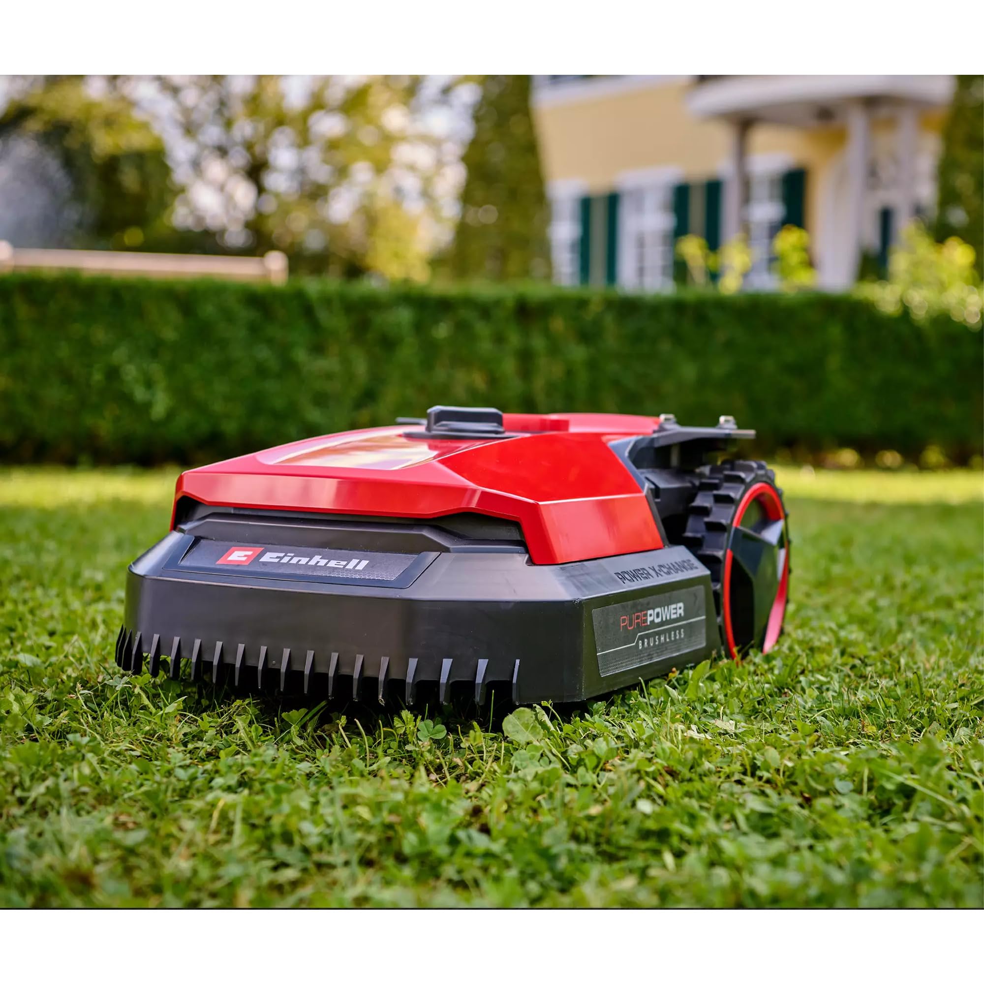 Einhell FREELEXO 500 Power X-Change robot kosiarka (18 V, sterowana aplikacją), IPX5, aktualizacje Over-the-Air (OTA) przez WiFi, z materiałem instalacyjnym do 500 m² i akumulatorem 2,5 Ah Plus)