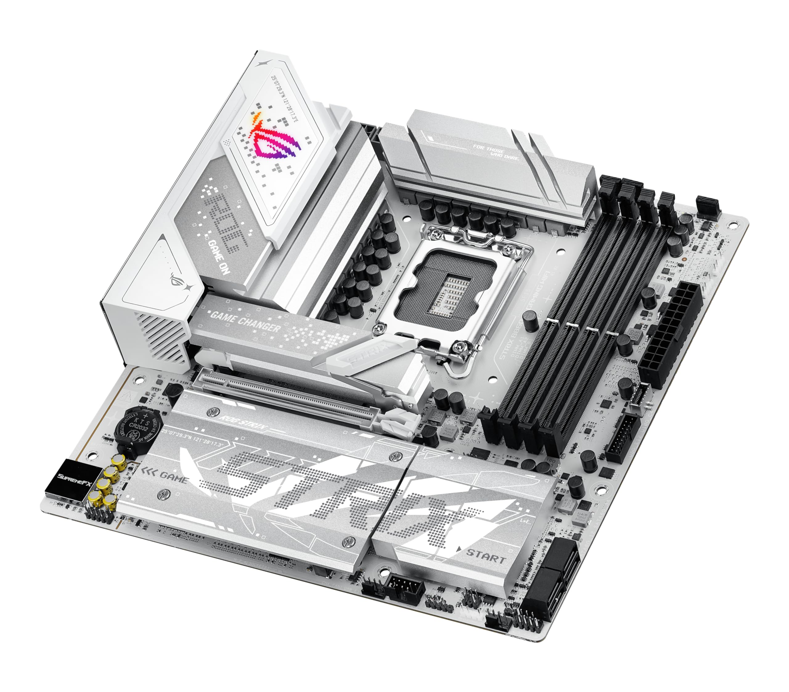 ASUS ROG STRIX B760-G GAMING WIFI Mainboard Sockel Intel LGA 1700 weiß Ansicht 3