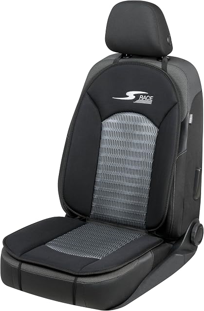 Walser Car Comfort 11652 Nakładka Na Fotel Samochodowy, Nakładka Na Siedzenie S-Race, Czarny