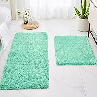 Vista 13 de Alfombra de inodoro blanca 22x24, antideslizante, esponjosa, alfombra de piso para baño en forma de U, lavable, alfombra de contorno para inodoro