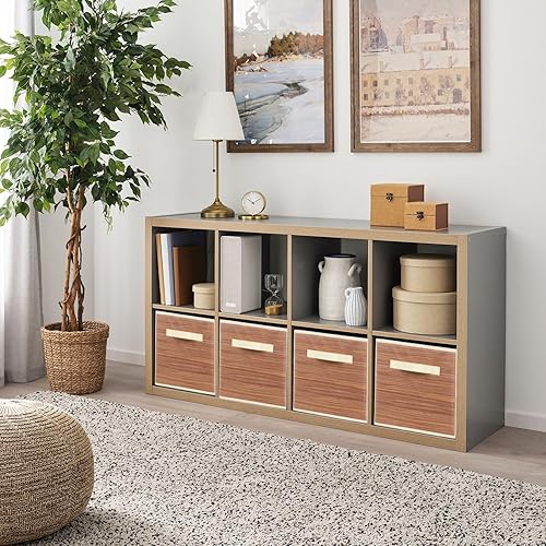 Miniatura 175 de ShellKingdom Contenedores de almacenamiento, cubos de almacenamiento plegables de tela y cajón organizador de almacenamiento de tela para armario