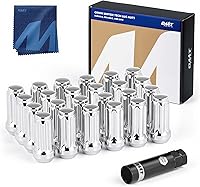 Vista 11 de Orion Motor Tech Tuercas de rueda M14x1.5 negras con llave estriada, XL de 2 pulgadas de longitud con asiento cónico, compatibles con Ford F250 F350