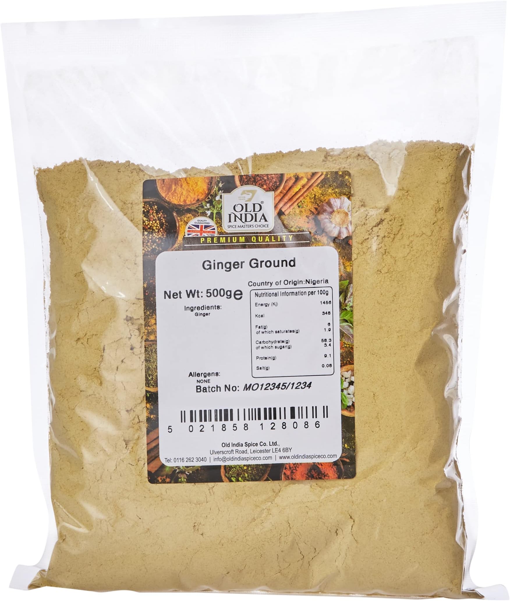 Old India Ginger Ground 500g