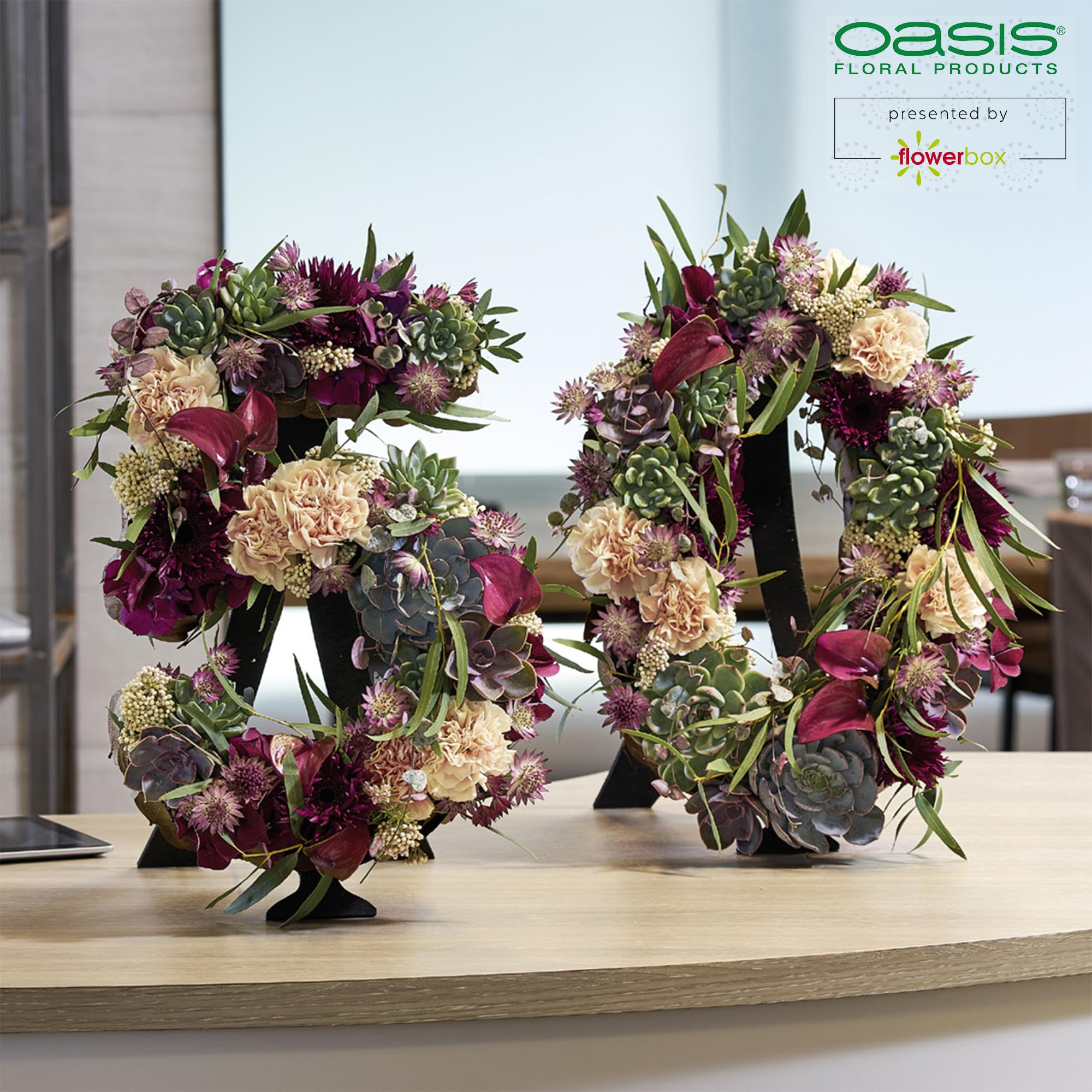 FLOWERBOX Oasis pianka wtykowa Bioline cyfry 0 40 cm masa wtykowa gąbka