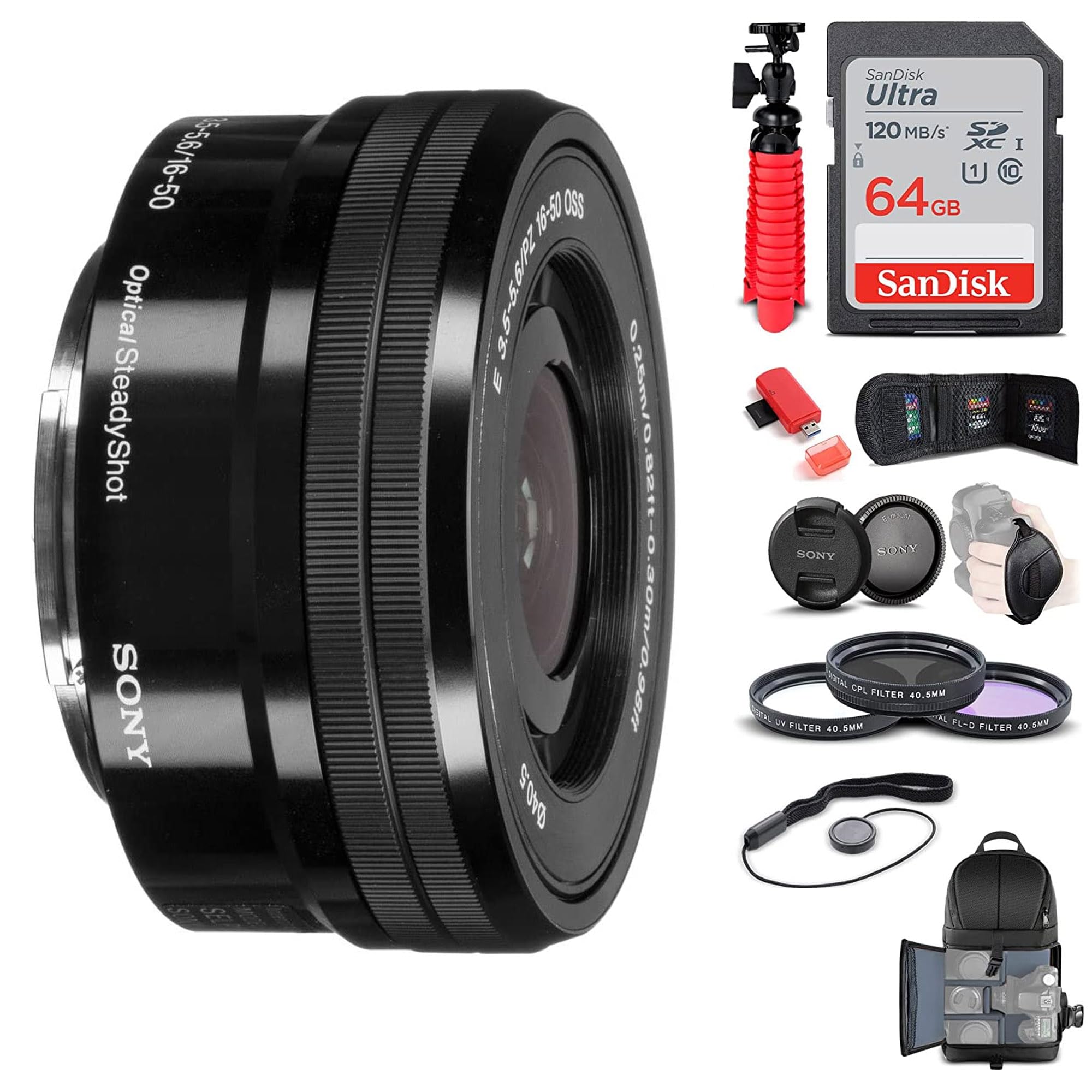 Amazon.com : Sony E PZ 16-50mm f/3.5-5.6 OSS Lens (SELP1650) +