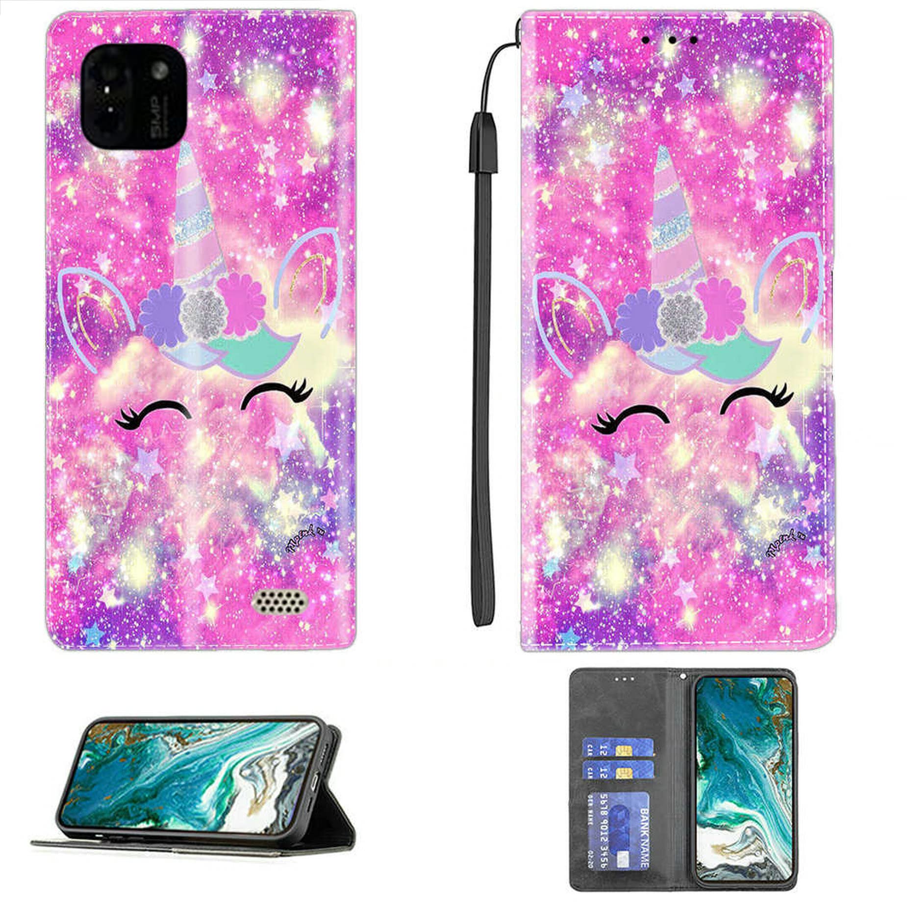 Aroepurt Cover per Uno PREMIER5 Premier 5 5.5 Android 11 Custodia Comaptibile con Uno PREMIER5 Premier 5 5.5 Android 11 Case Custodia Cover Supporto ad Anello Metallo PC + Silicone CSKB-LAN