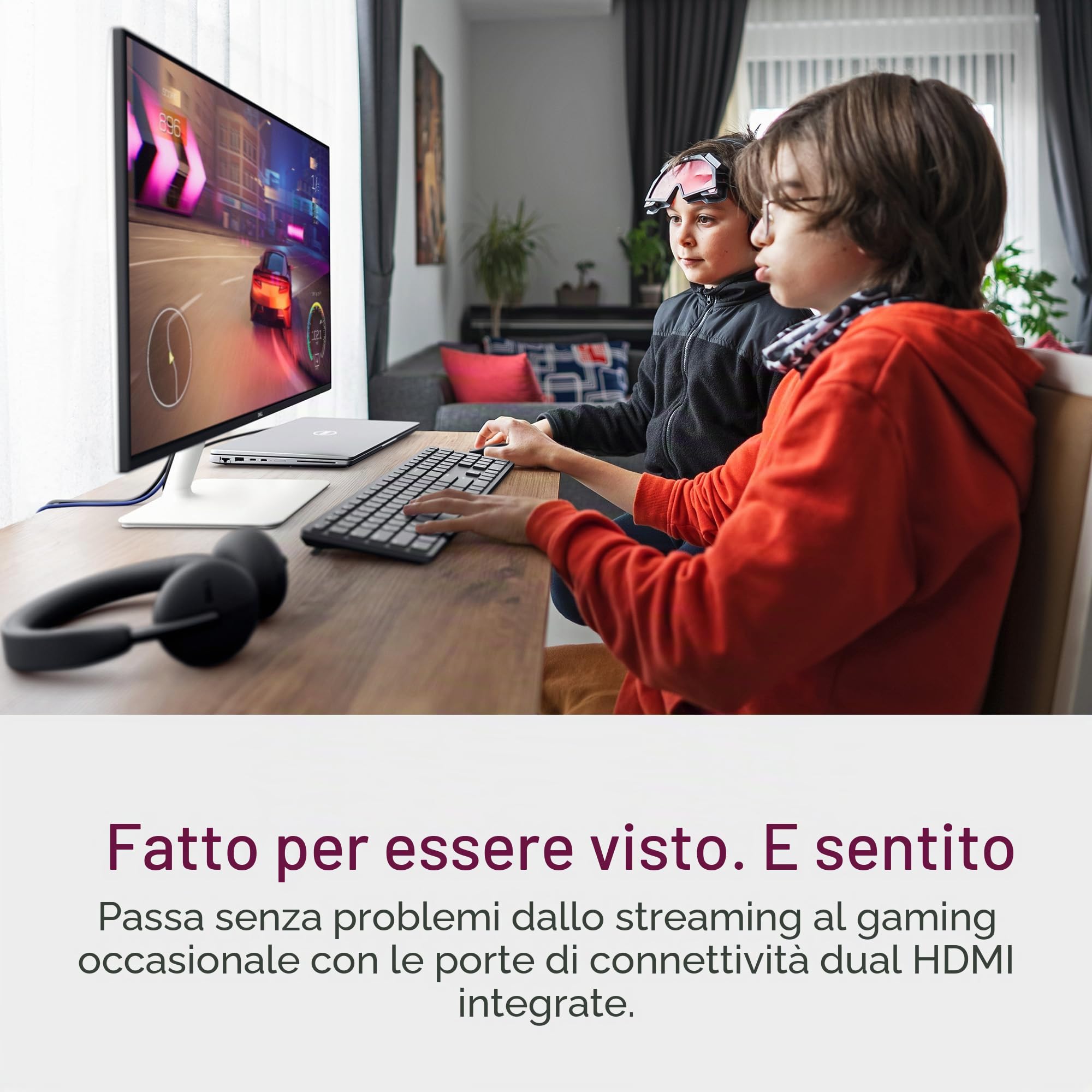 Dell Monitor S2425HS - 23,8 pollici FHD (1920 x 1080), 100 Hz, 1500:1, TÜV Rheinland Eye Comfort 4 stelle, altoparlanti integrati 2 x 5 W