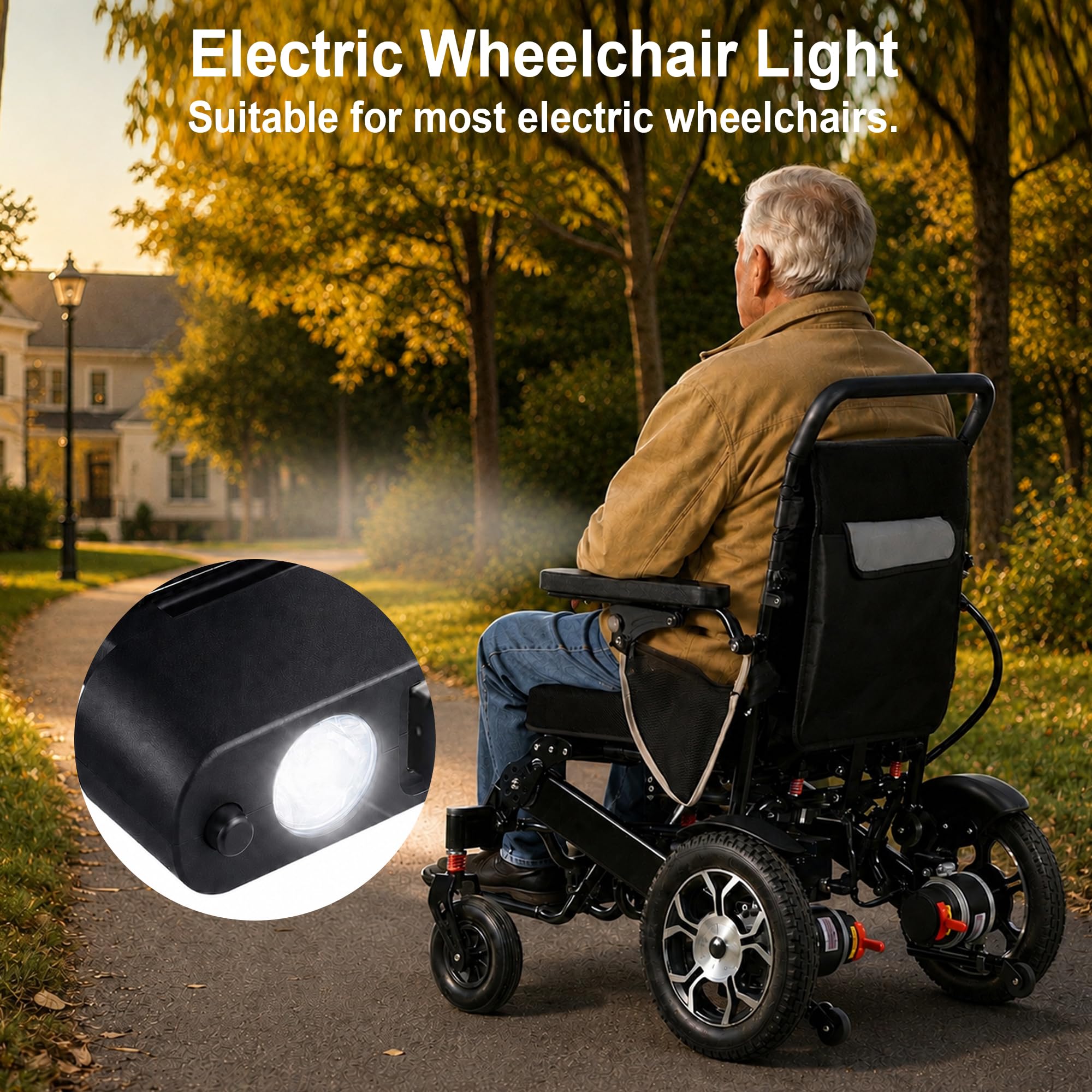 LED Wheelchair Light - Enhance Visibility -7 LED Wheelchair Light - Enhance Visibility -7