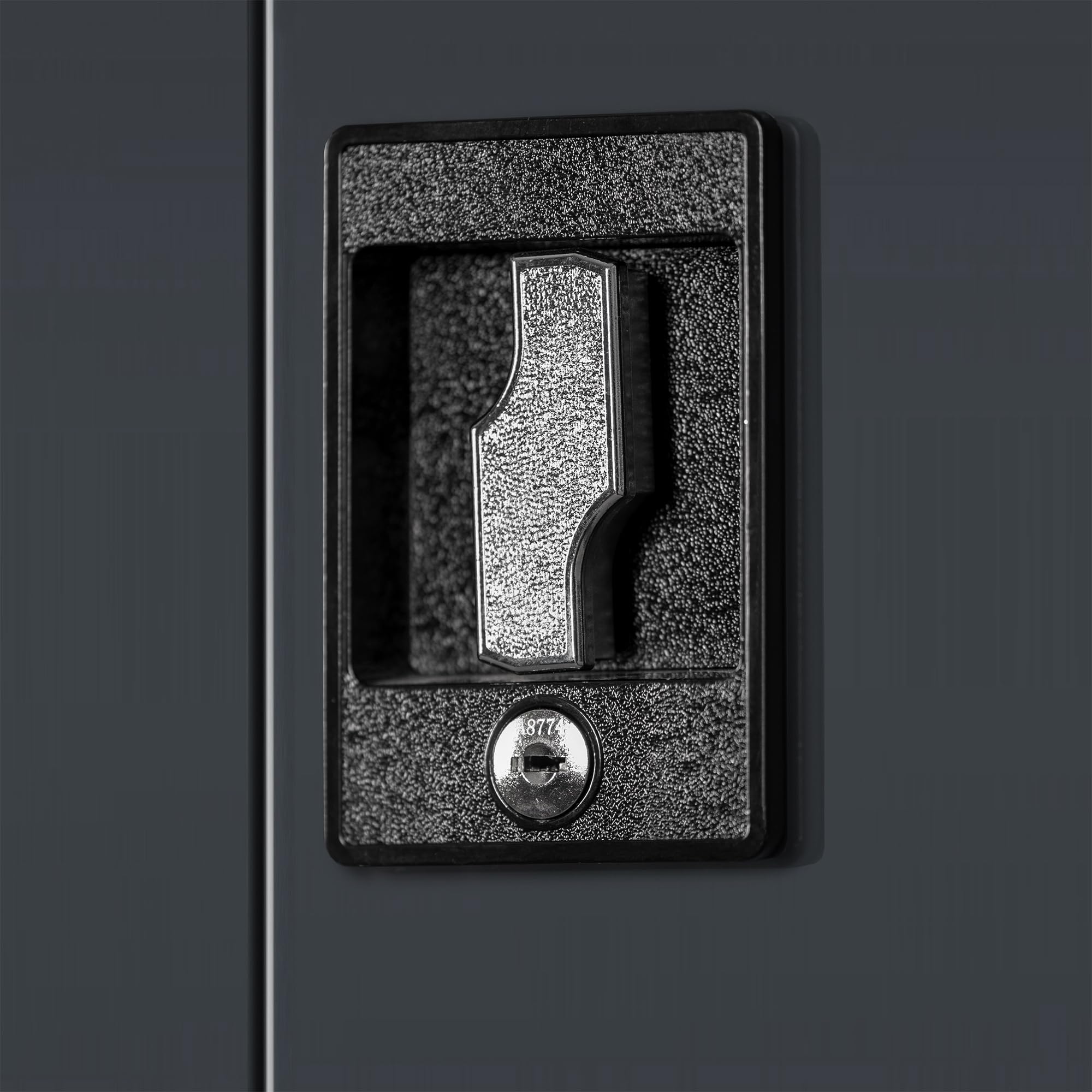 Jan Nowak Armadio per Officina Armadietto Porta Utensiliin Metallo con 4 Ripiani Parete Perforata Rivestimento a Polvere 185 cm x 92 cm x 50 (Antracite)