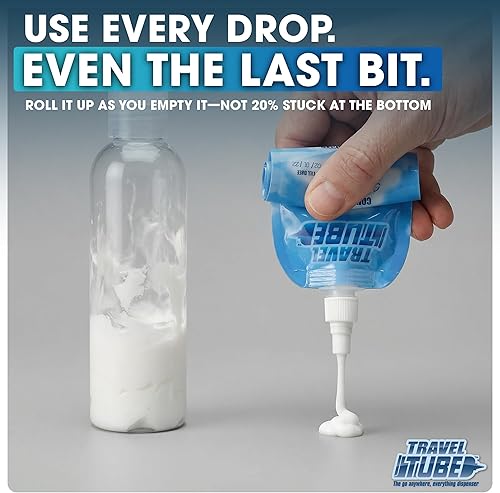 Miniatura 5 de Tubo de viaje recargable, botellas de condimentos para exprimir, a prueba de fugas, contenedor de aderezo para ensalada para llevar, contenedores de