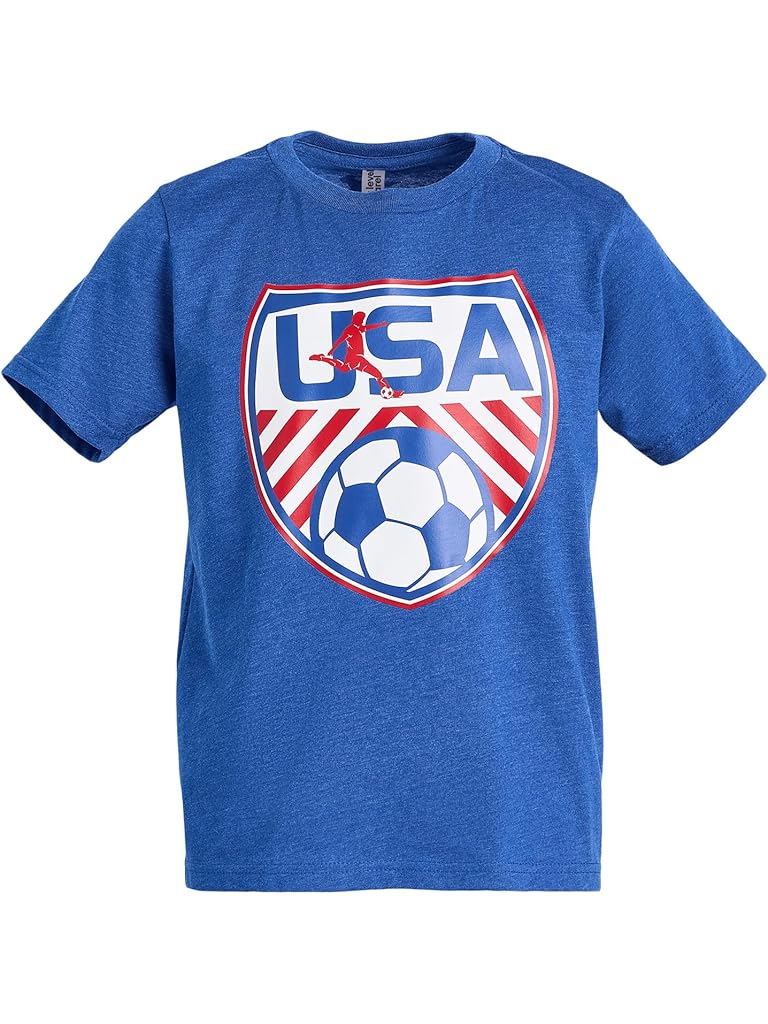 Blue Chalktalk Sports Soccer Short Sleeve T-Shirt - Soccer USA (Little Kid)