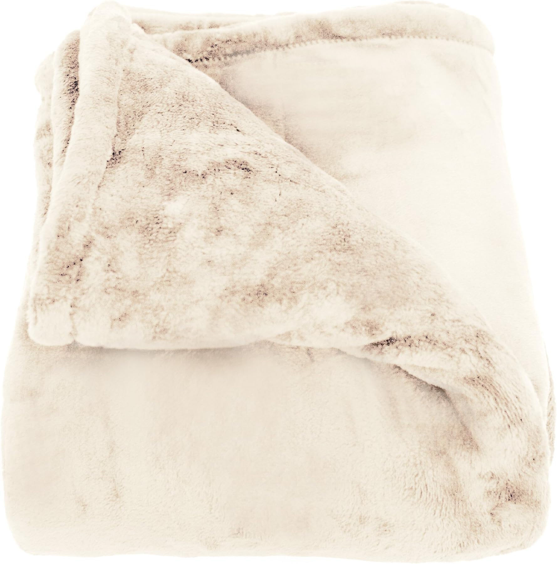Woven Workz Oh So Soft King Blanket, Cream