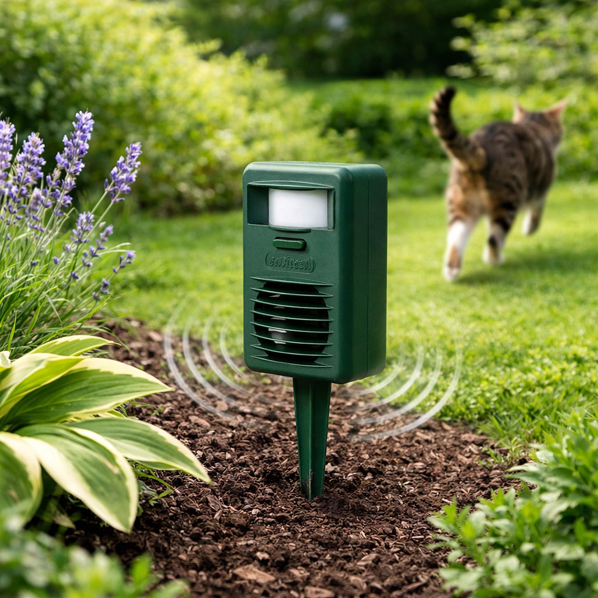 Wiltec Catfree Dissuasore per Gatti a ultrasuoni Protegge superfici Fino a 88m² Portata 10m